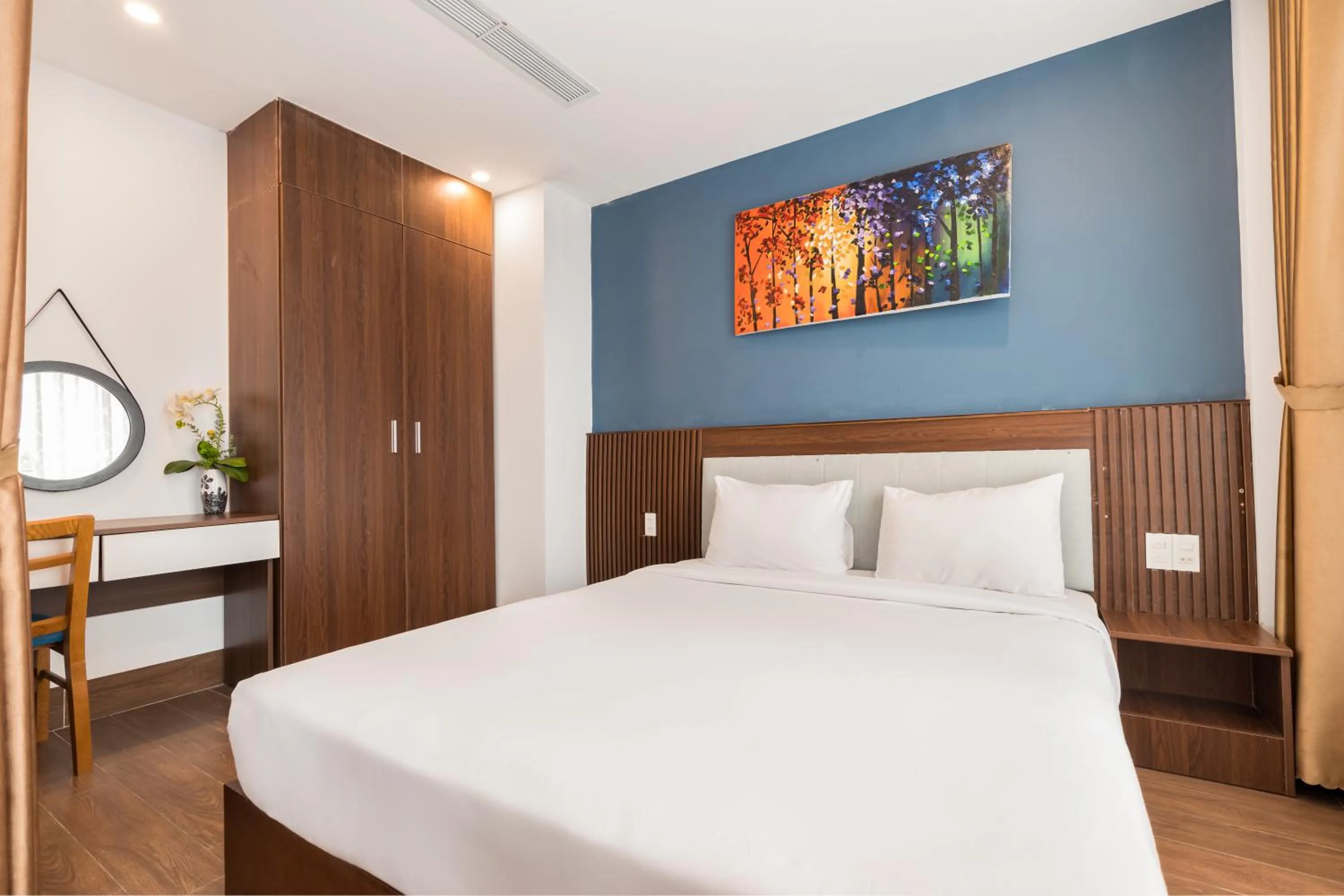 Bed in Smeraldo Hotel & Apartment