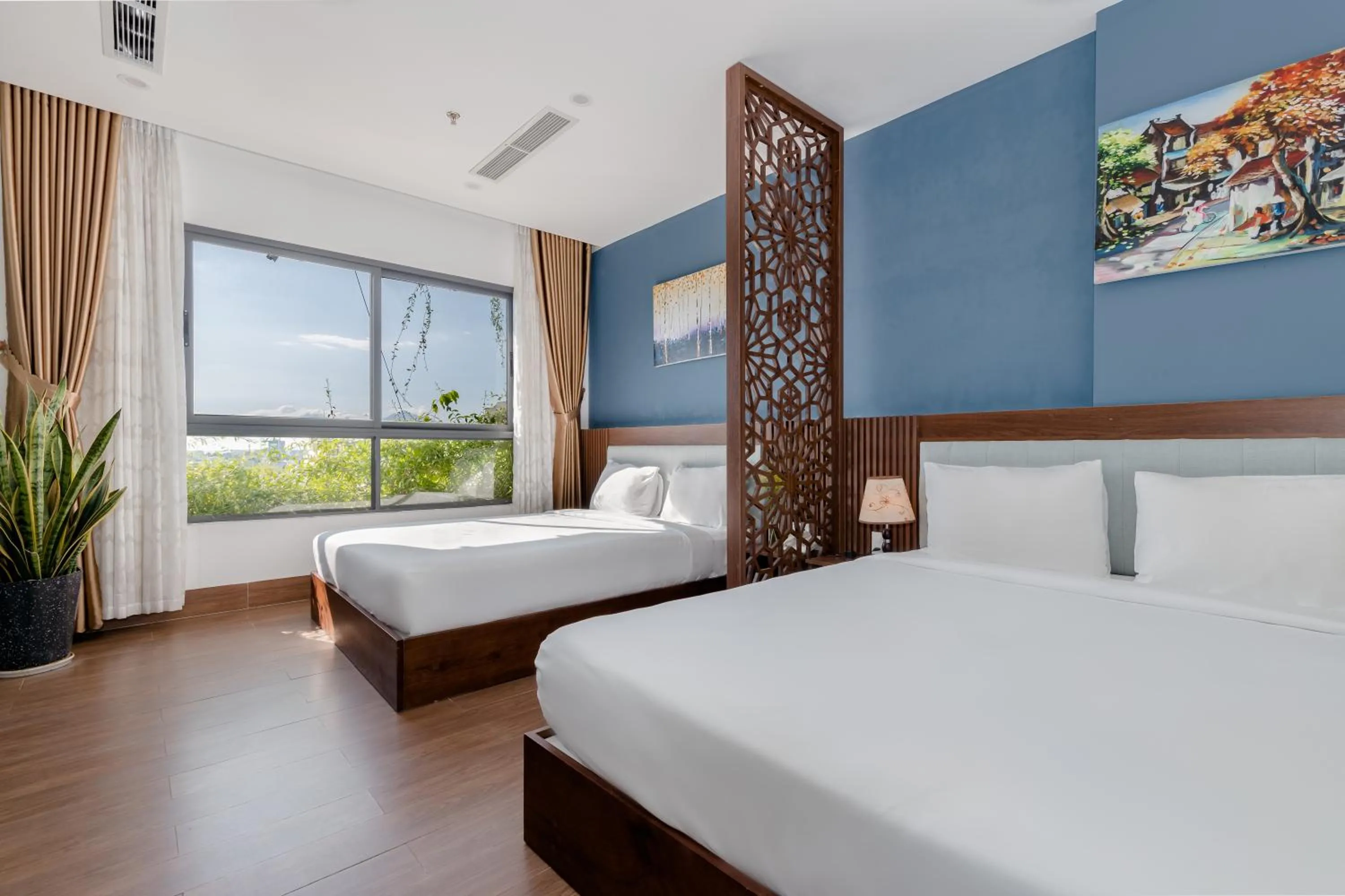 Bed in Smeraldo Hotel & Apartment