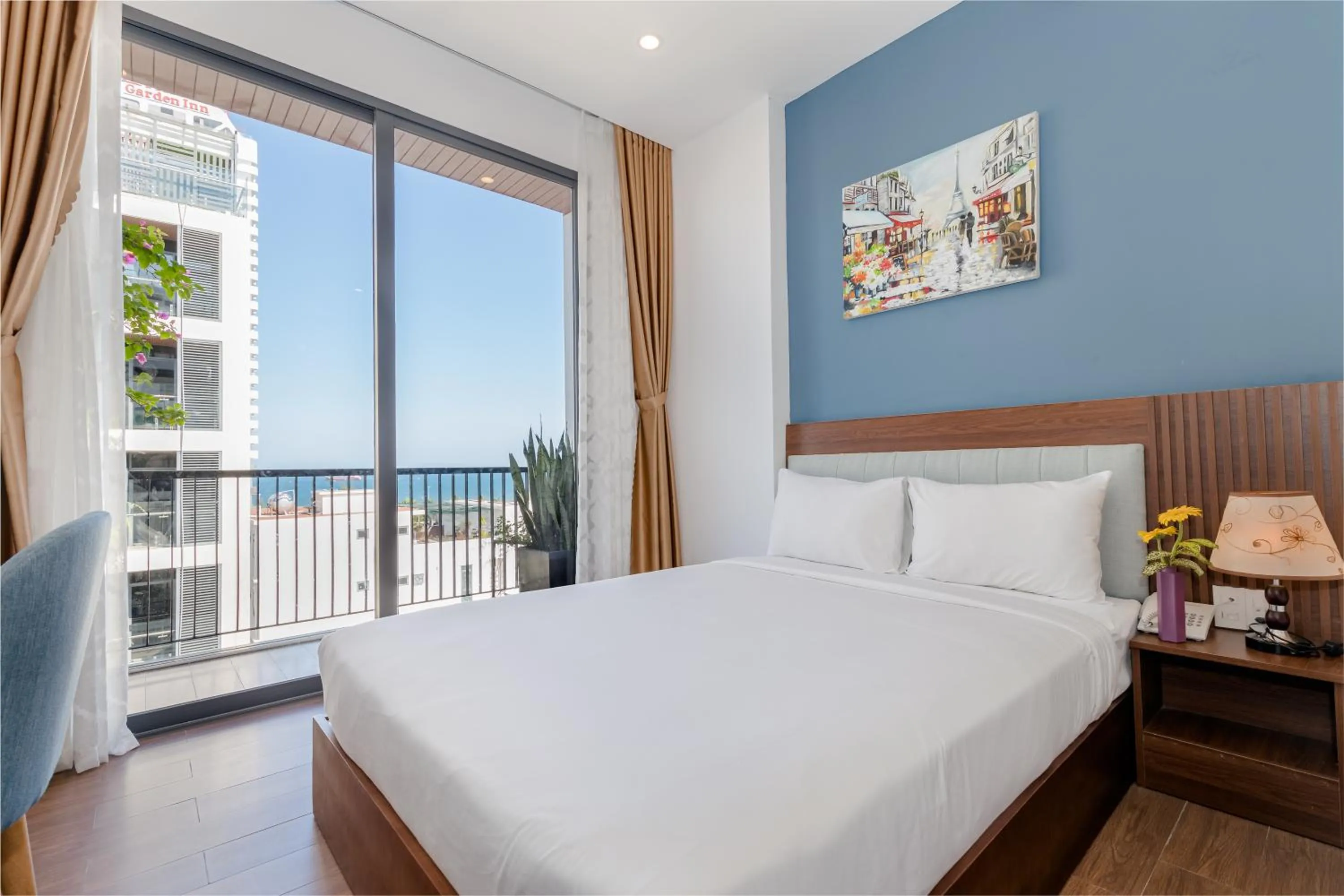 Bed in Smeraldo Hotel & Apartment