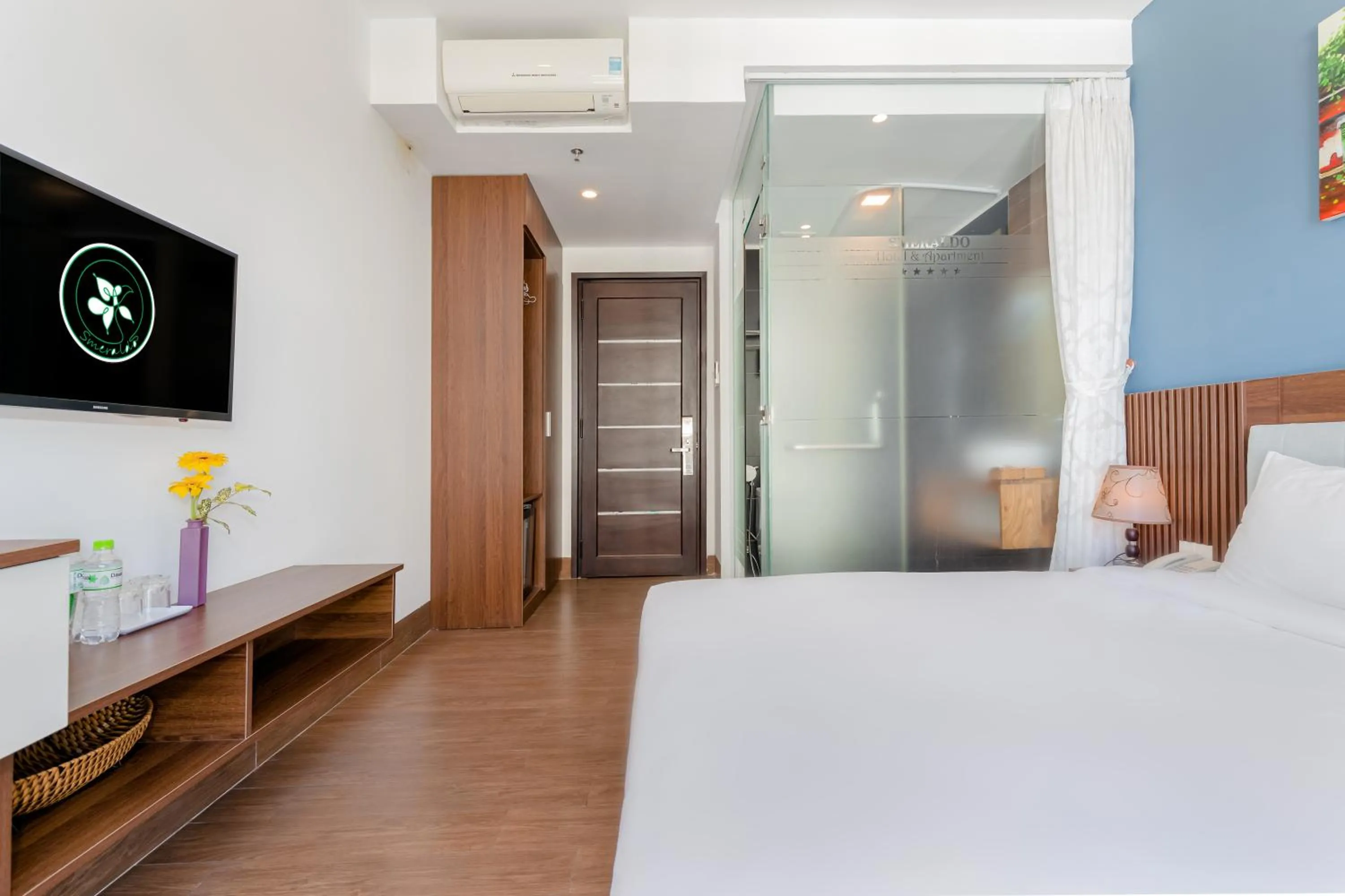 Bed in Smeraldo Hotel & Apartment