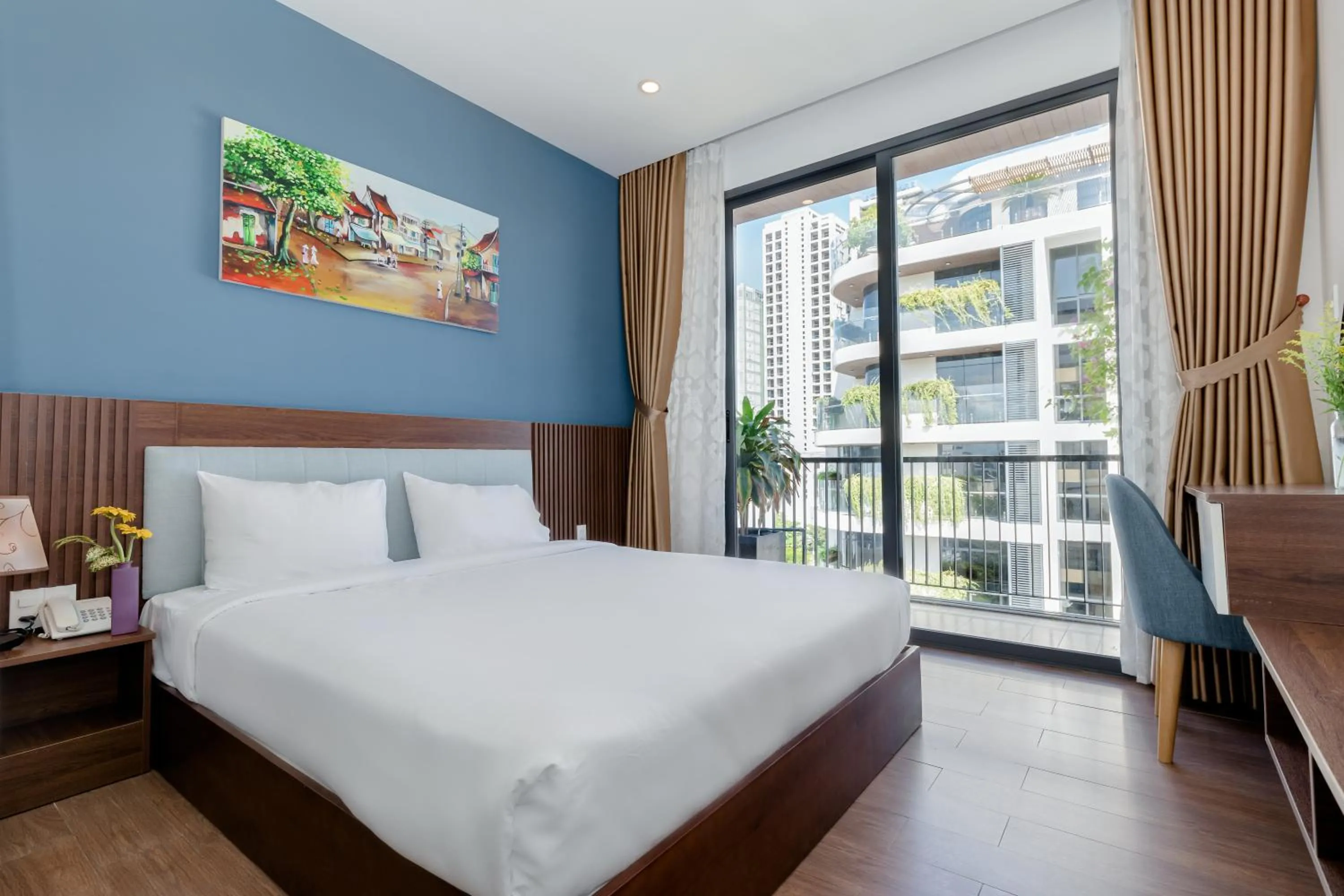 Bed in Smeraldo Hotel & Apartment