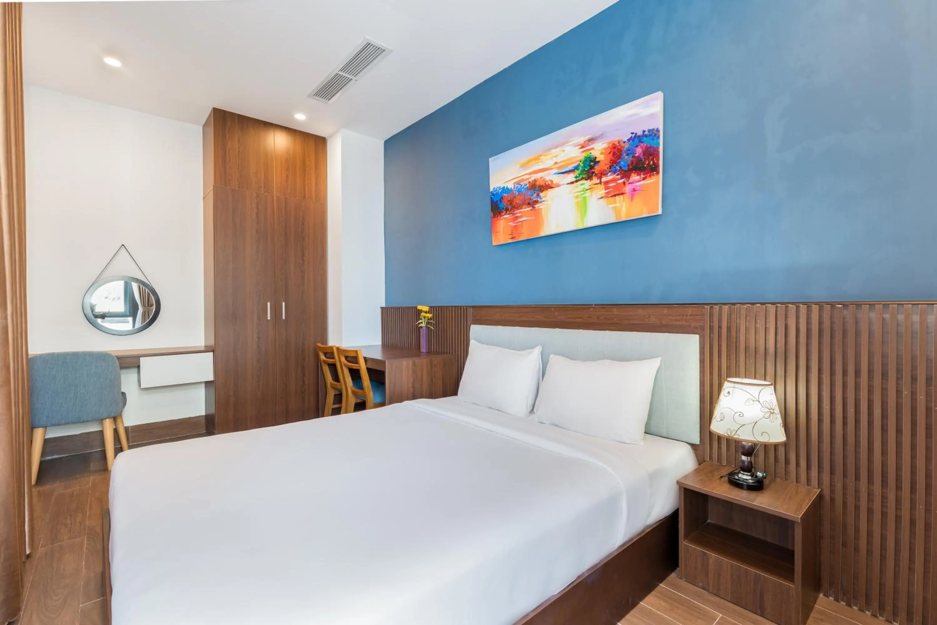 Bed in Smeraldo Hotel & Apartment