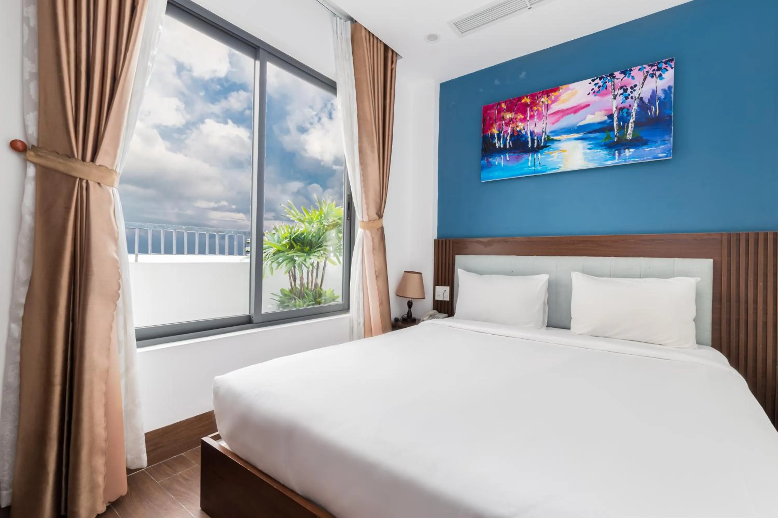 Bed in Smeraldo Hotel & Apartment