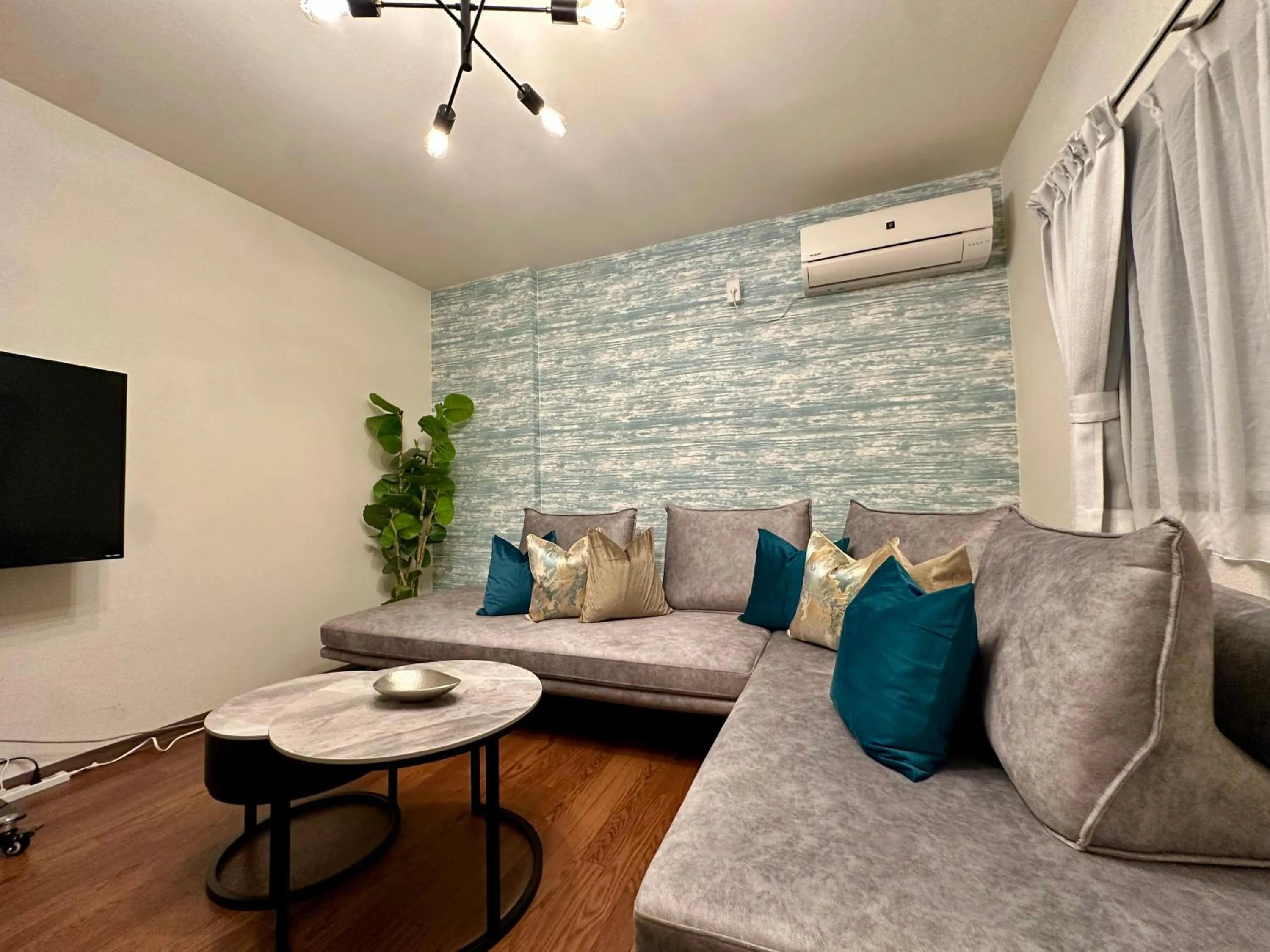 Living room in MON Kishinosato-tamade Ekimae -vacation rental-