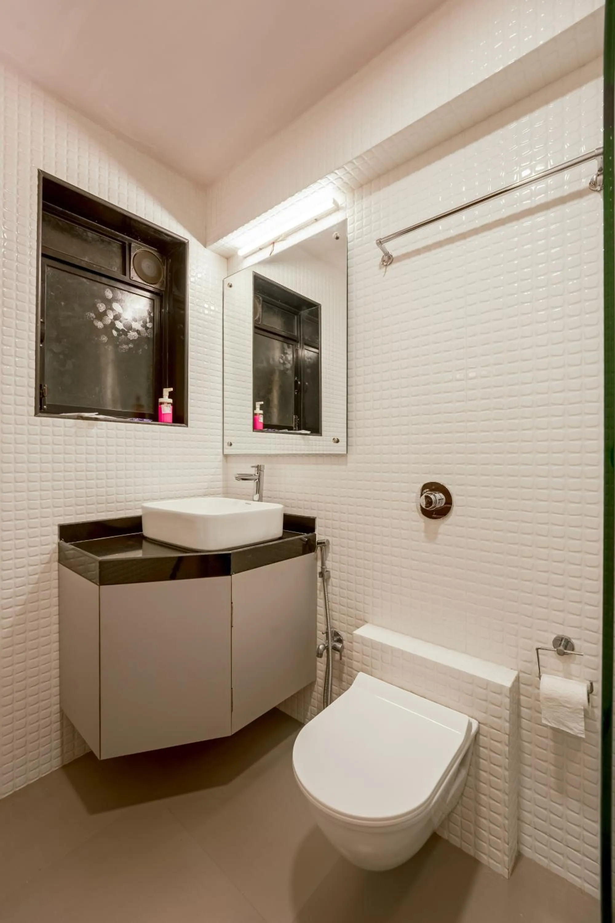 Shower in asar Landmark Suites Mumbai International Airport by Orion Hotels