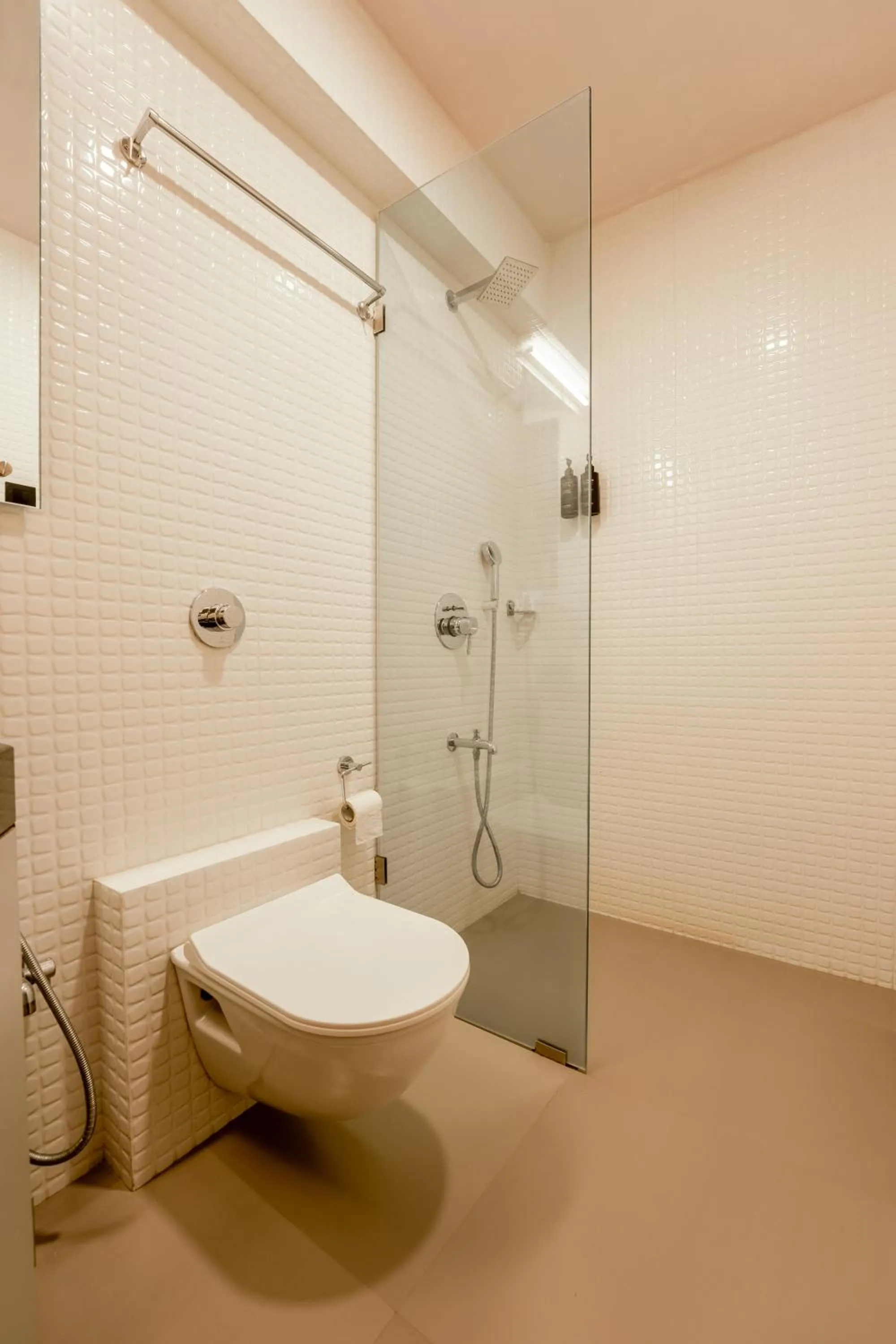 Shower in asar Landmark Suites Mumbai International Airport by Orion Hotels