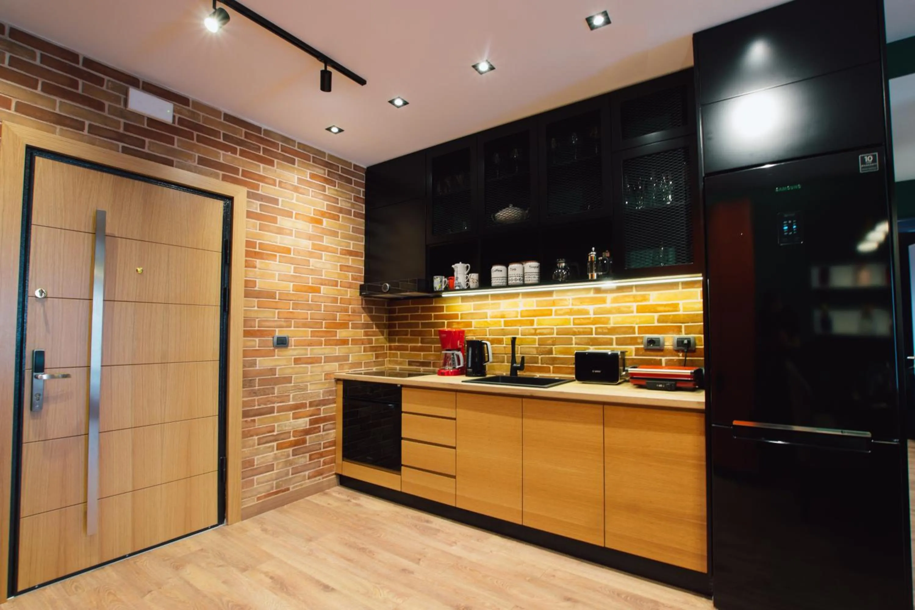 Kitchen or kitchenette in Brilant Luxury Apartment