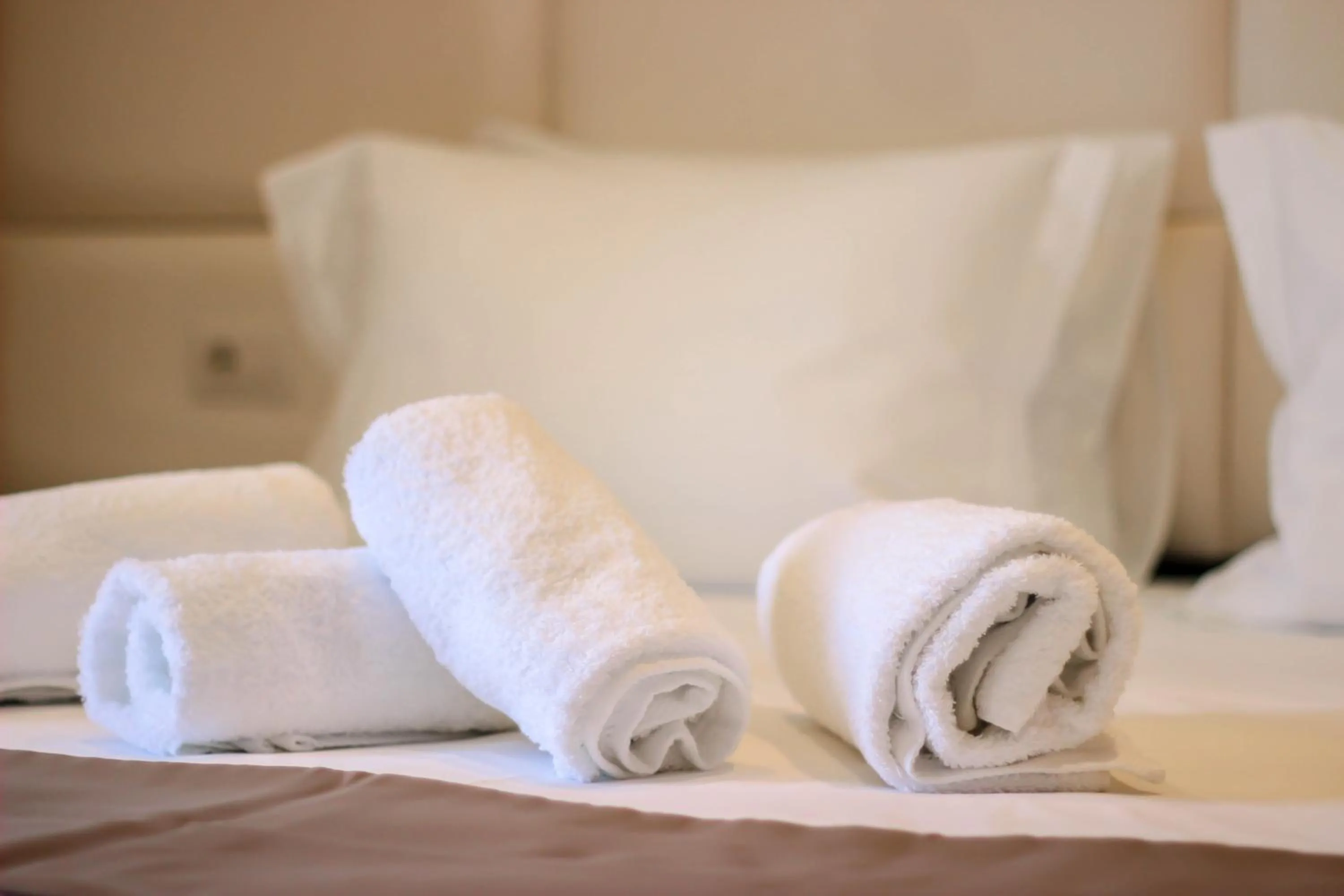 Bed in Brilant Luxury Apartment