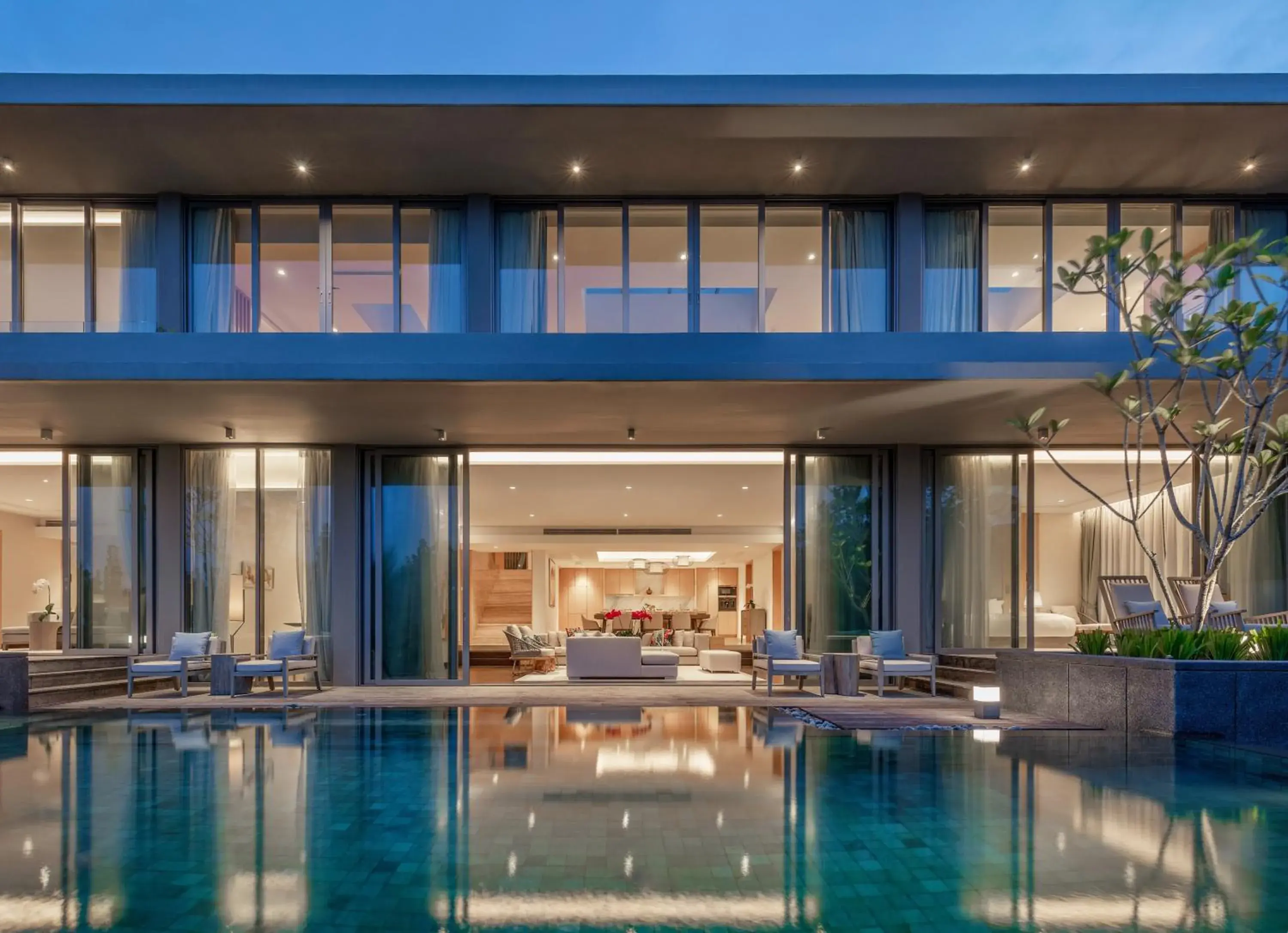 Pool view in Anantara Desaru Coast Resort & Villas Pool view in Anantara Desaru Coast Resort & Villas