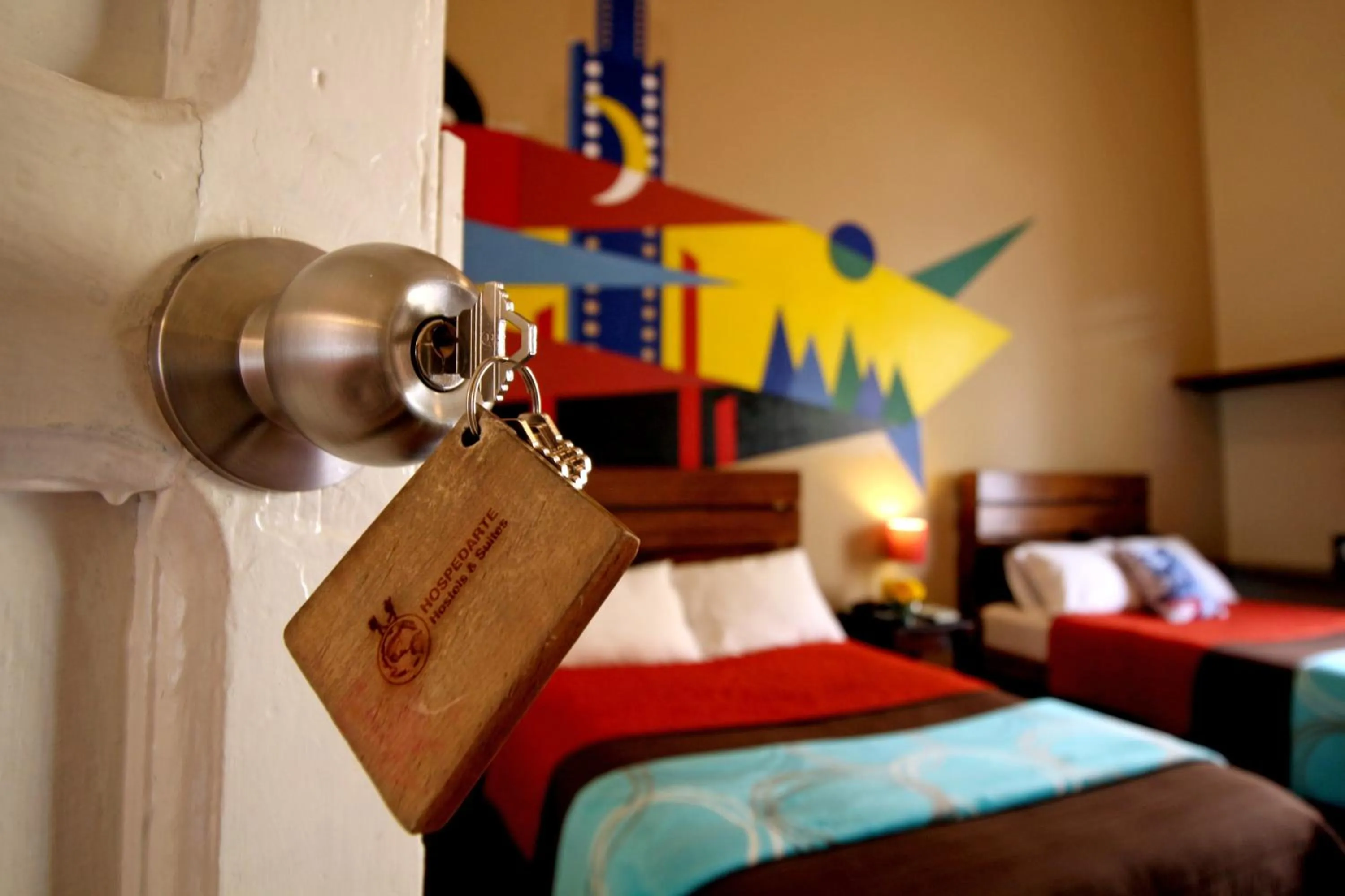 Bedroom, Bed in Hostel Hospedarte Centro