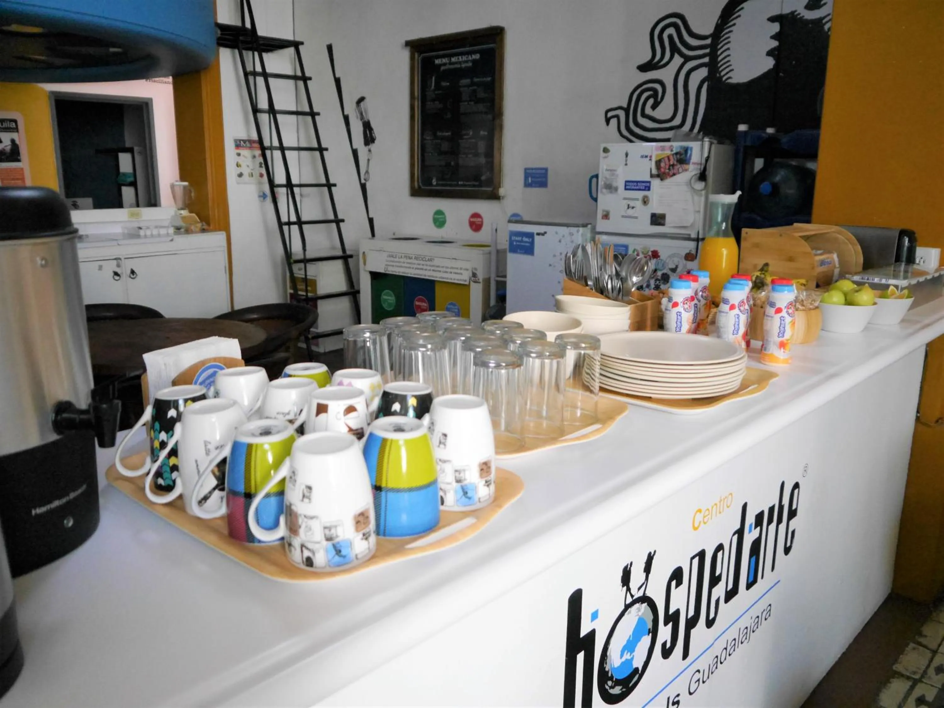 Continental breakfast in Hostel Hospedarte Centro