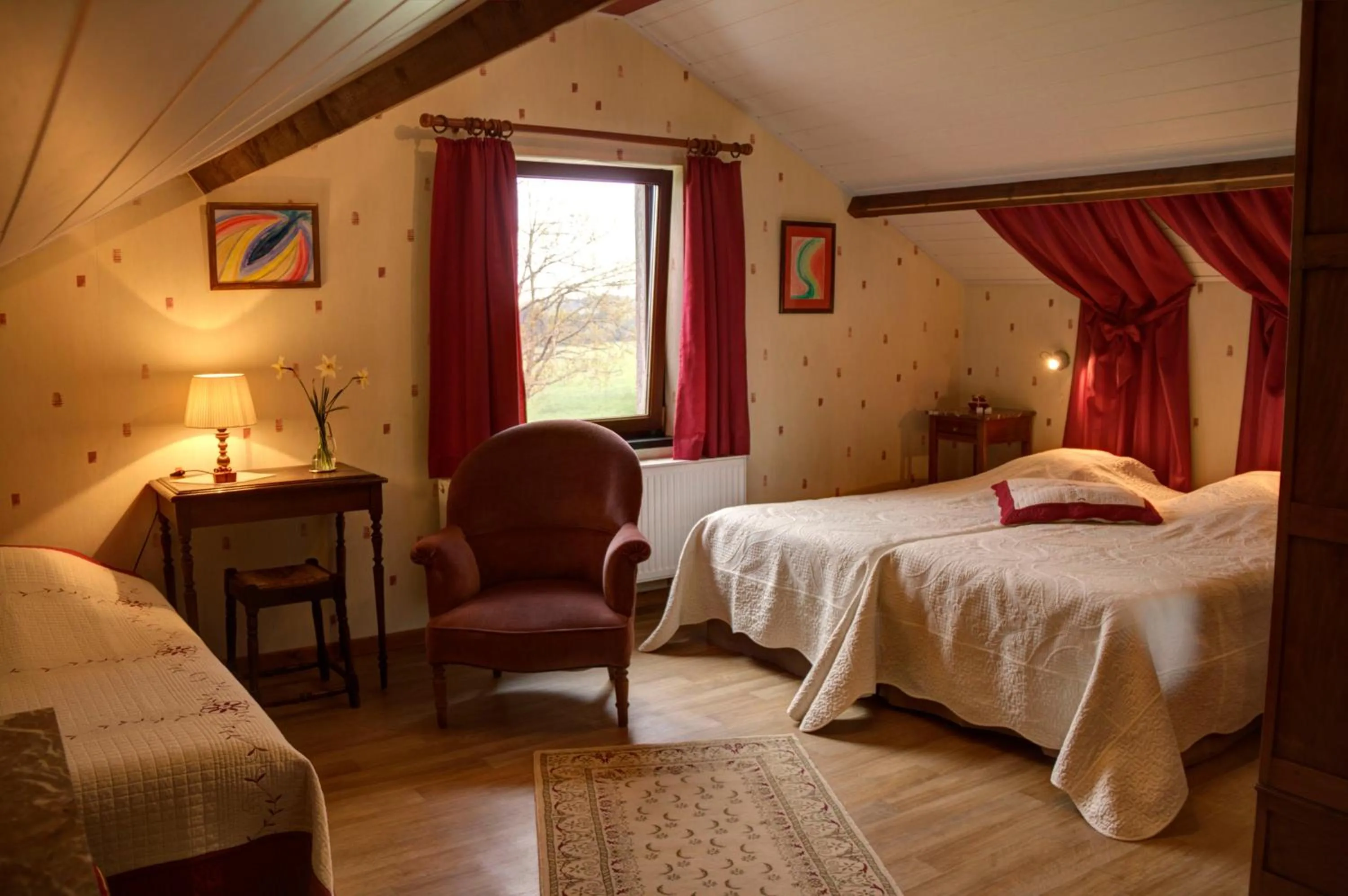 Seating area, Bed in B&B Sol Magnus