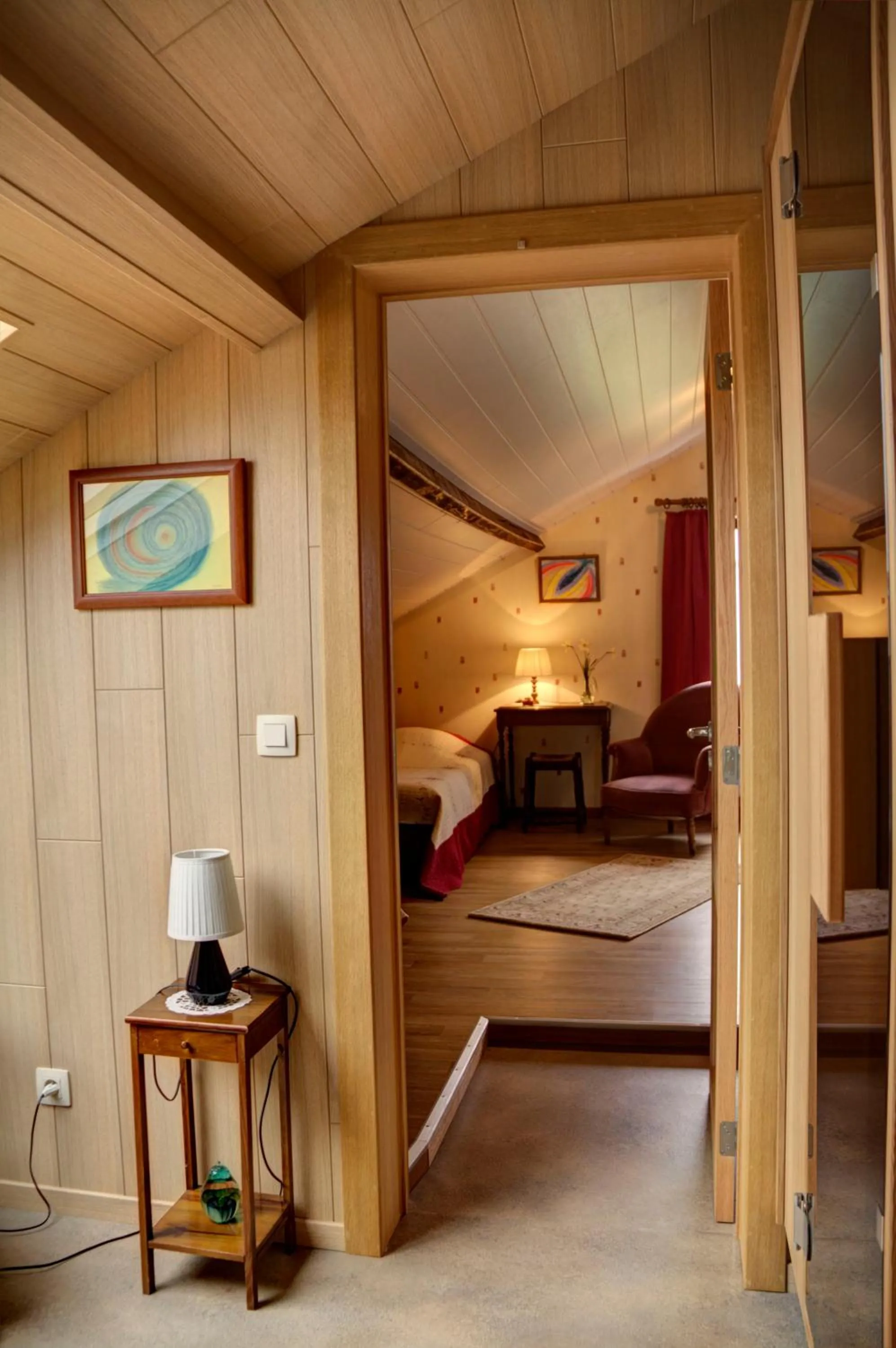 Communal lounge/ TV room, Bed in B&B Sol Magnus