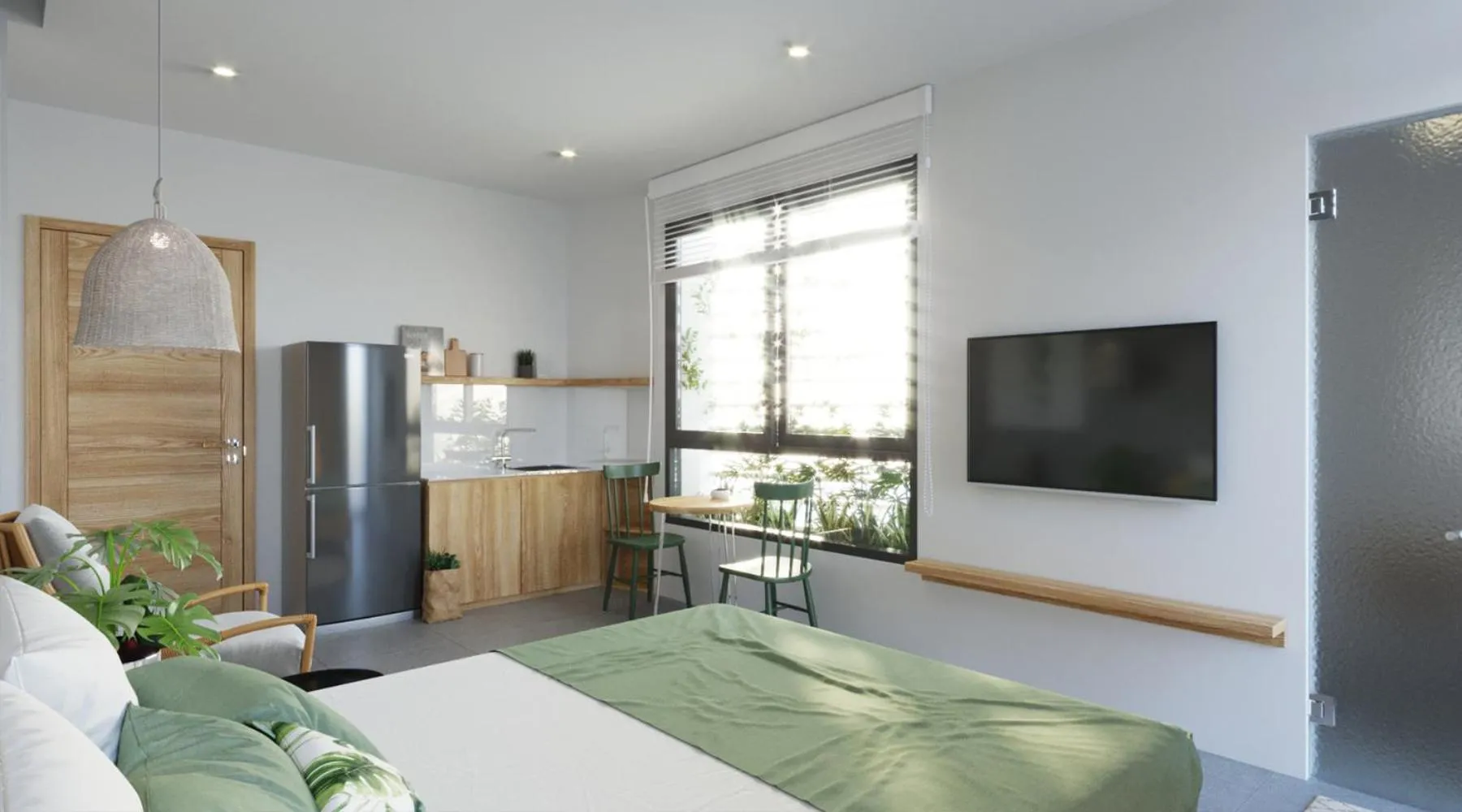 TV and multimedia, Bed in Lem's Apartment & Coffee