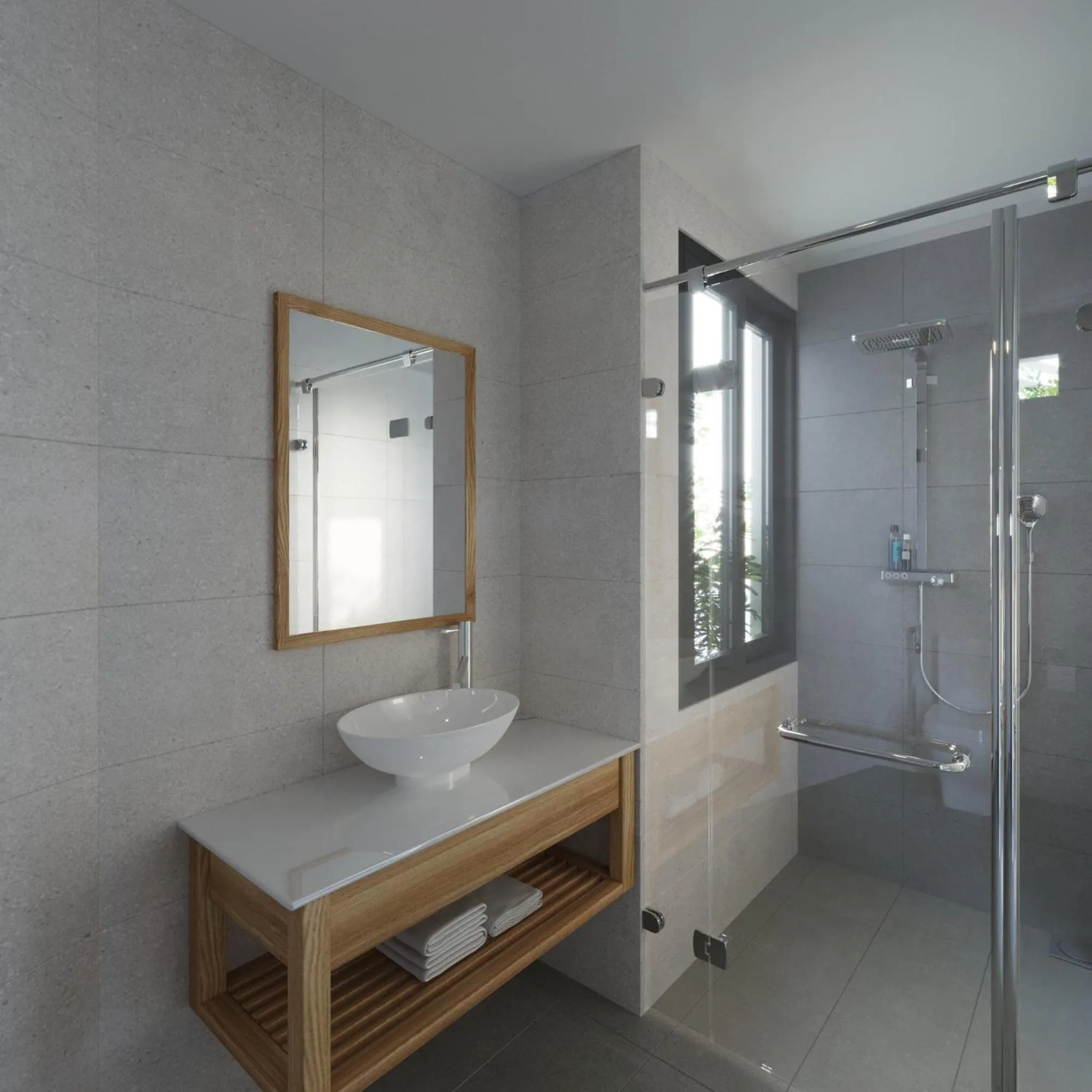 Shower in Lem's Apartment & Coffee