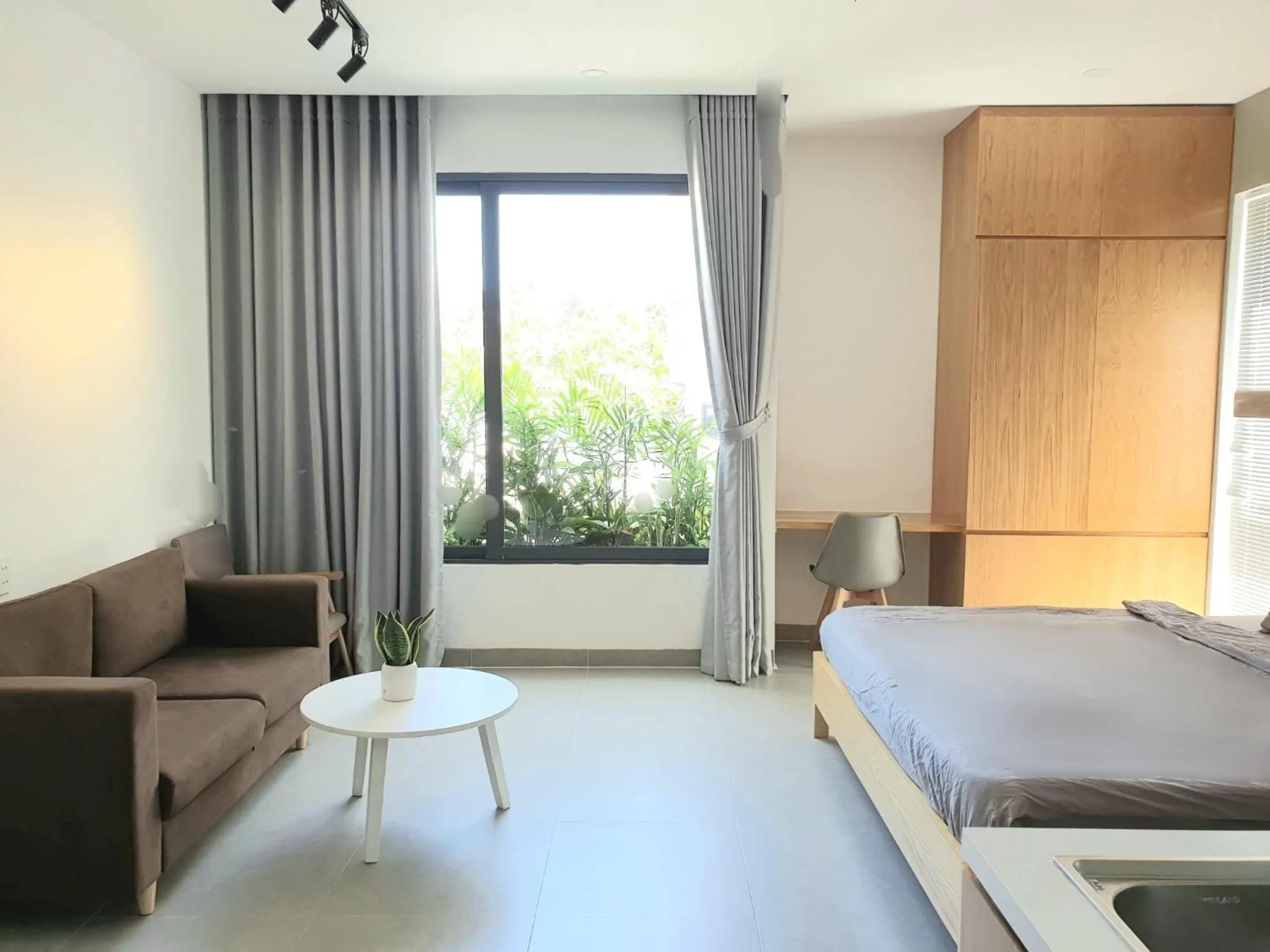 Bathroom, Bed in Lem's Apartment & Coffee