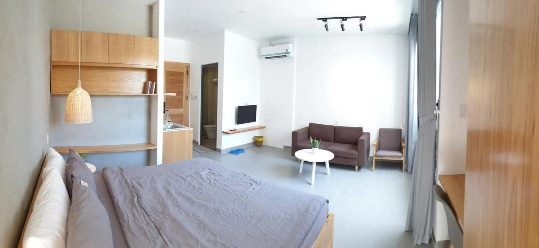 Bathroom, Bed in Lem's Apartment & Coffee