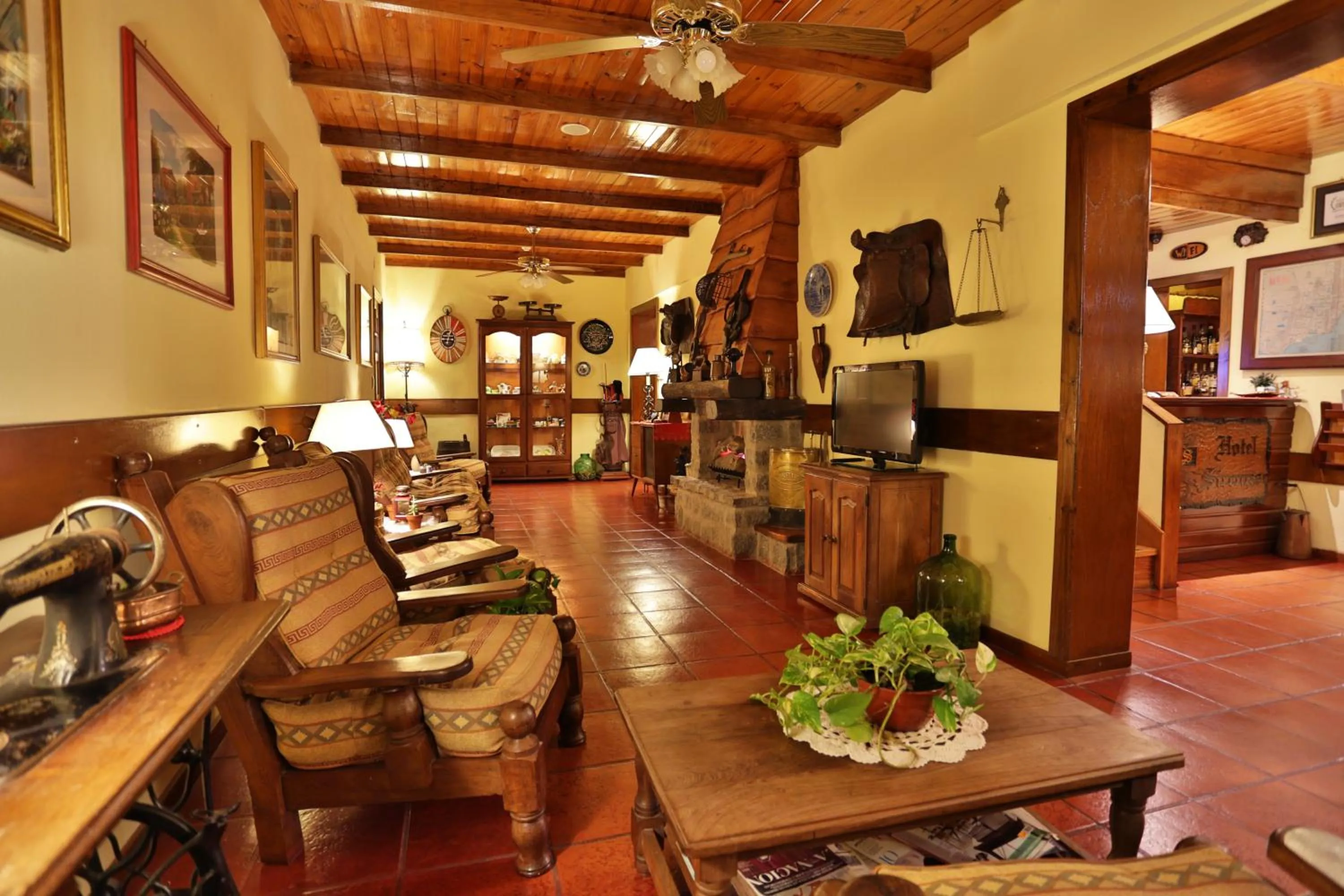 Living room in Hosteria Sirenuse