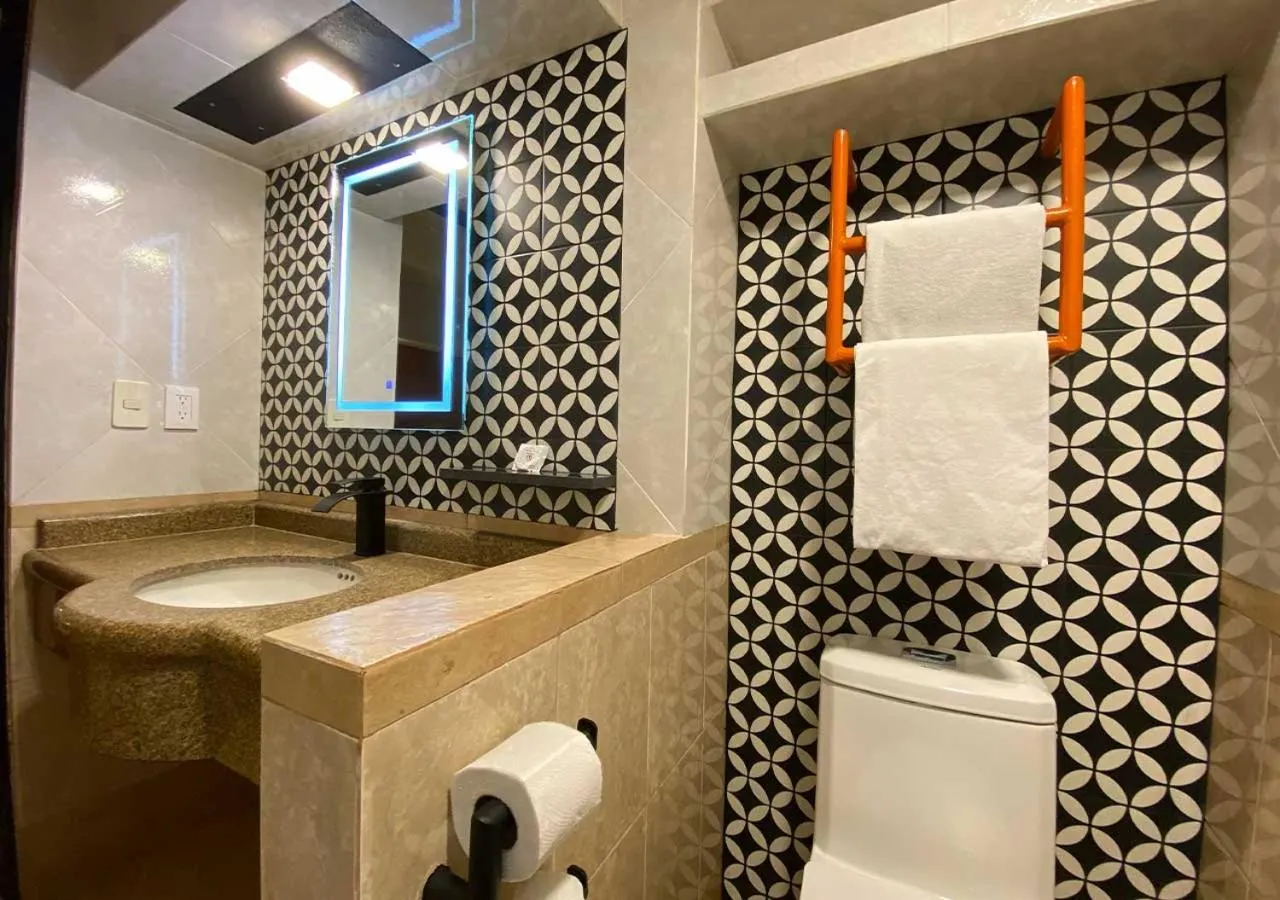 Toilet in Hotel Villa de Madrid