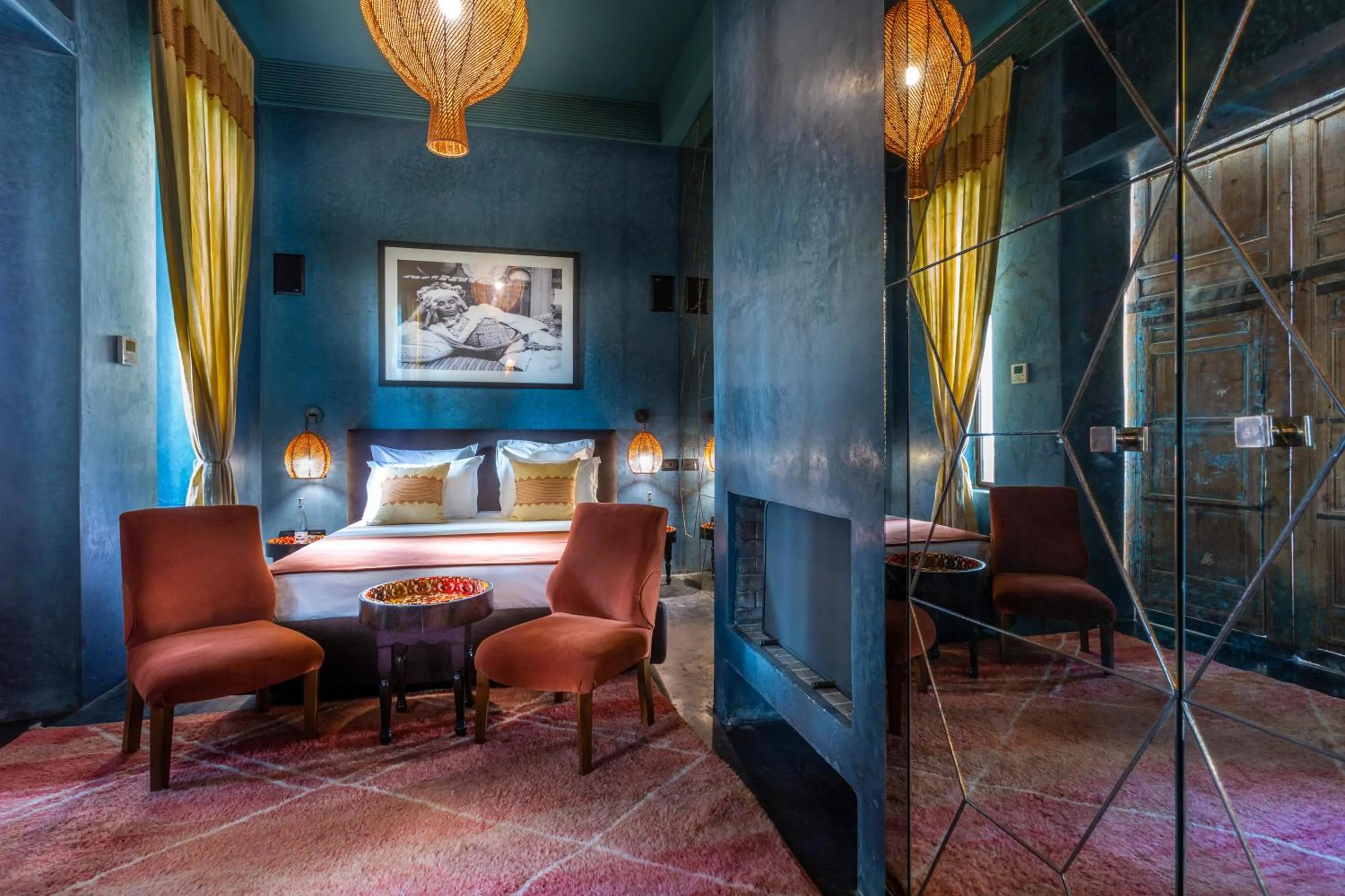 Bedroom in Riad Tajania