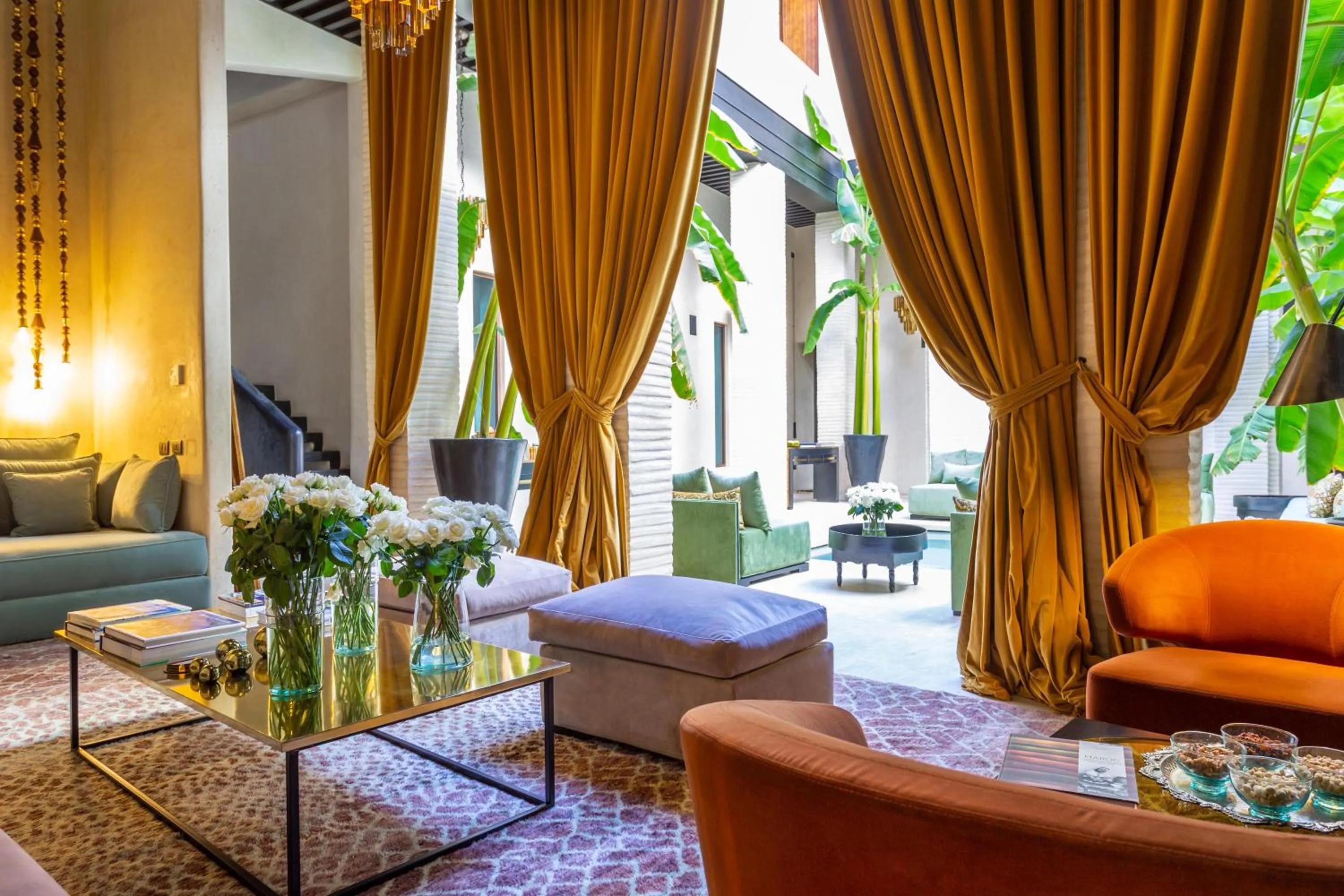 Living room in Riad Tajania