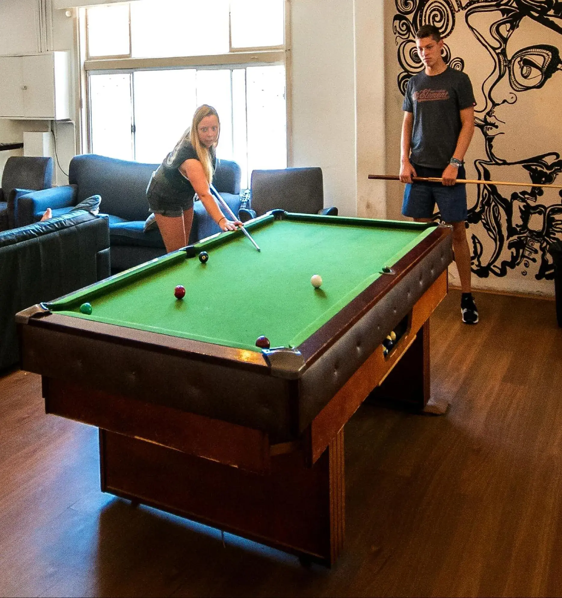 TV and multimedia, Billiards in The Hive Hostel