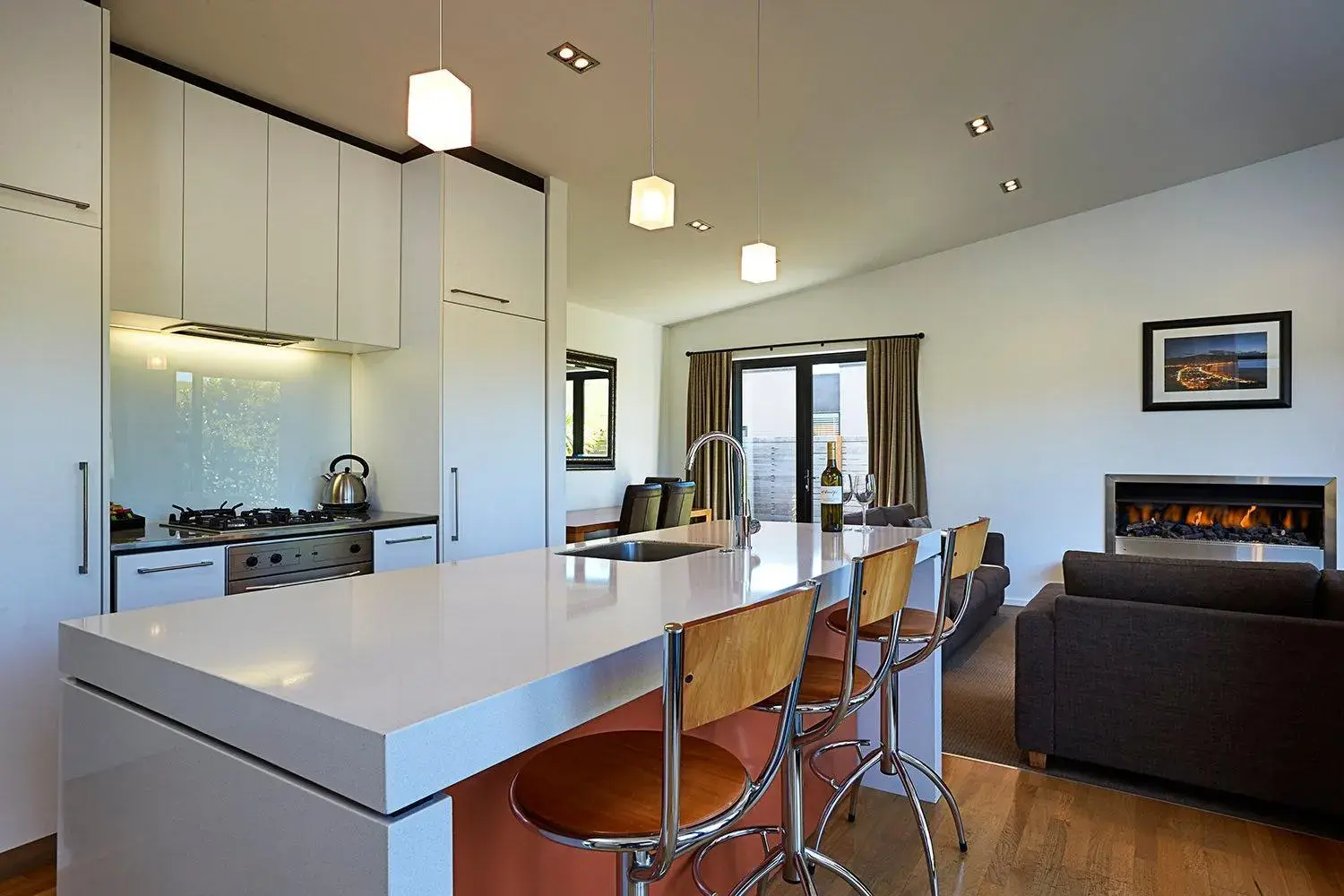 Kitchen or kitchenette in The Fairways Accommodation Kaikoura Kitchen or kitchenette in The Fairways Accommodation Kaikoura