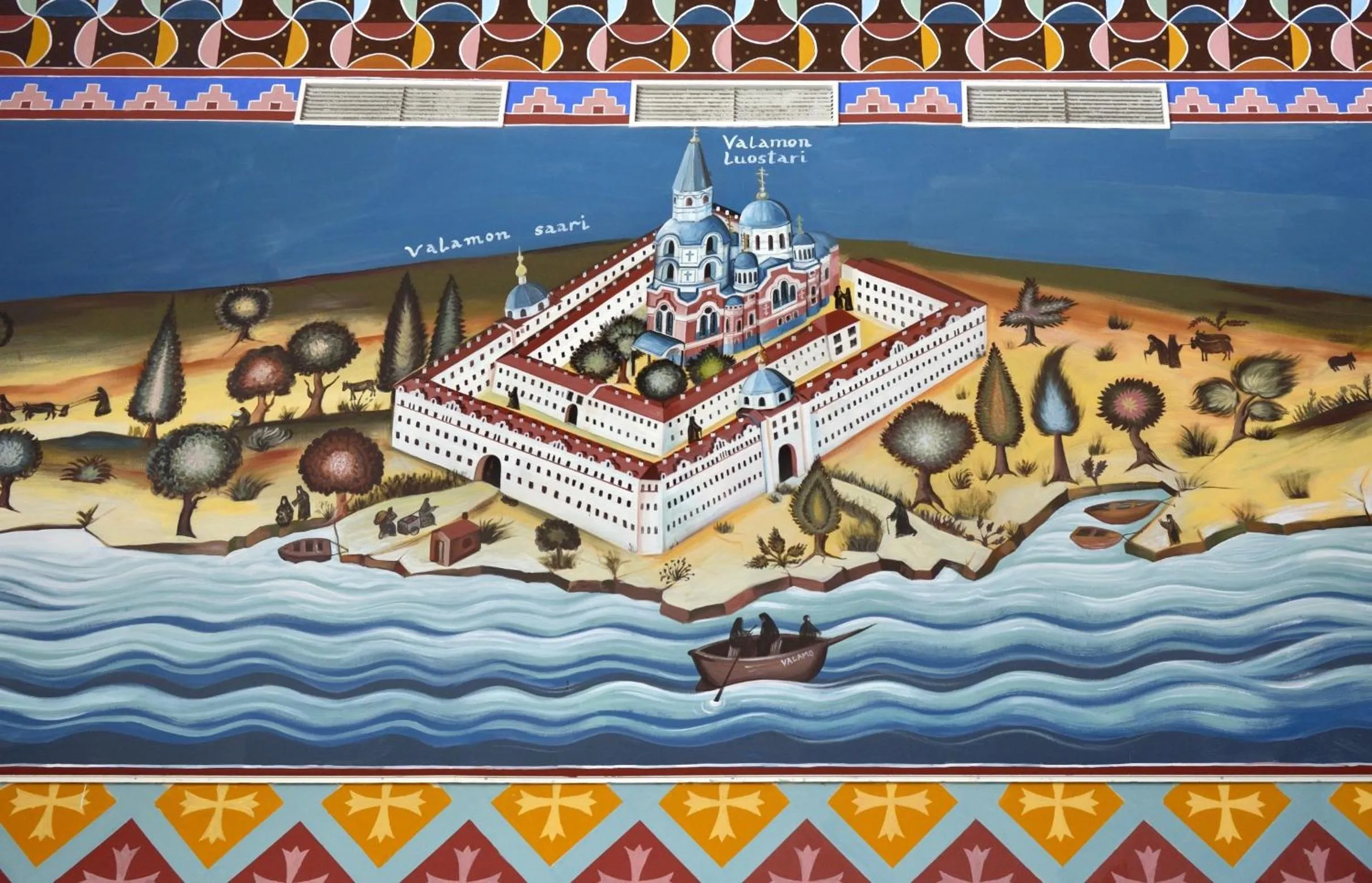 Decorative detail in Hotel Golden Dome Iisalmi