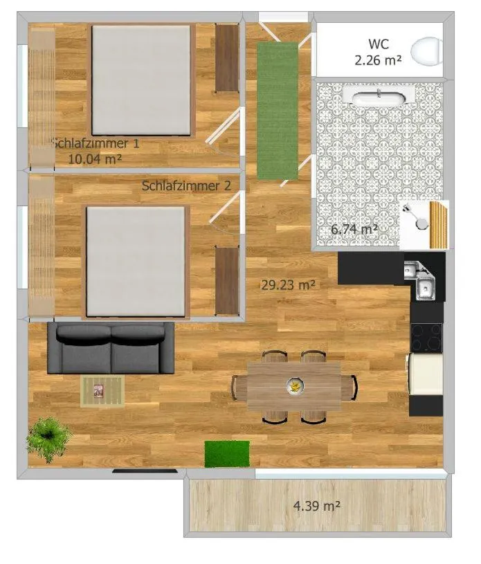 Floor plan in Biobauernhof Jagglhof