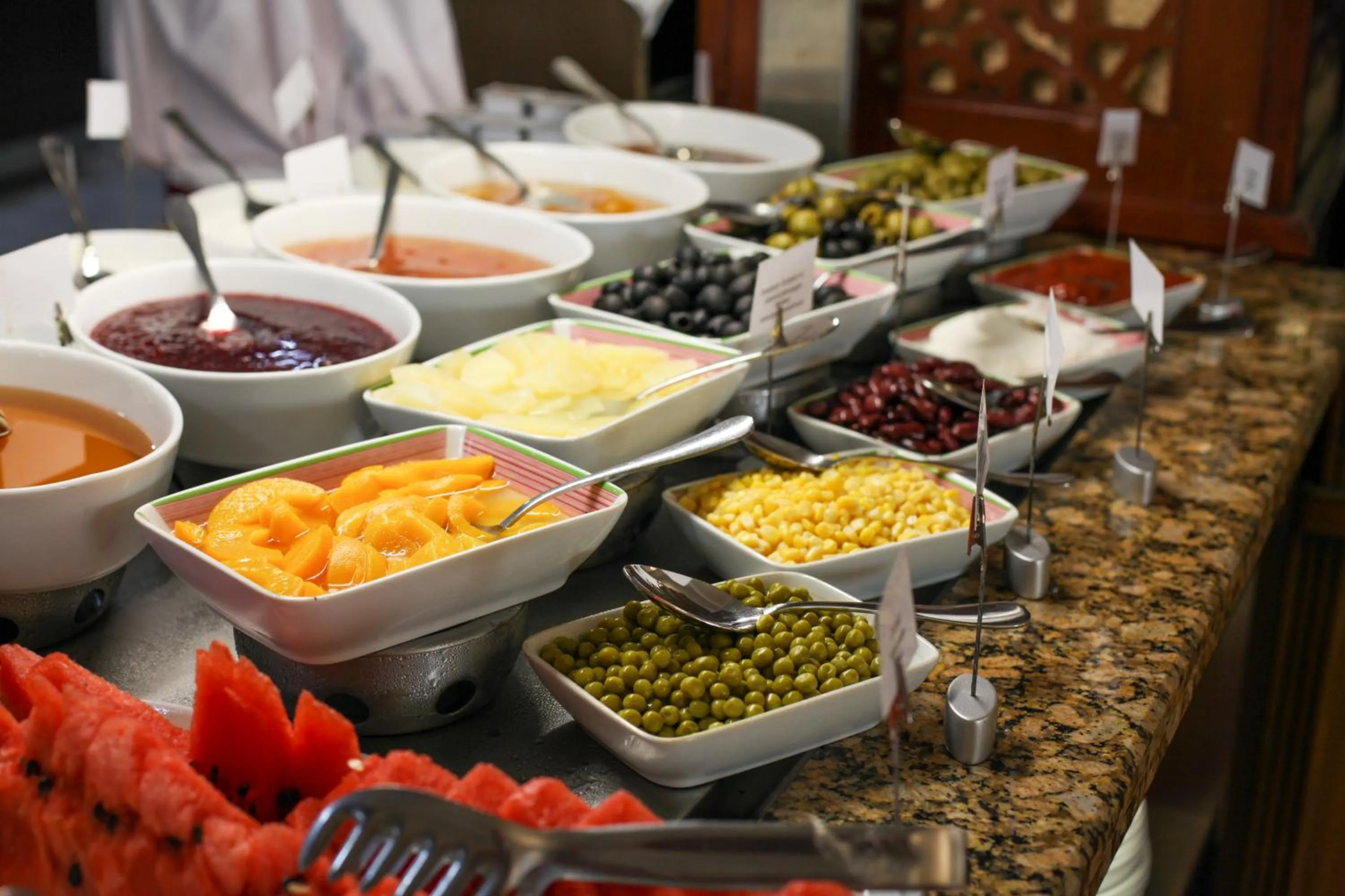 Buffet breakfast in Shah Palace Luxury Museum Hotel