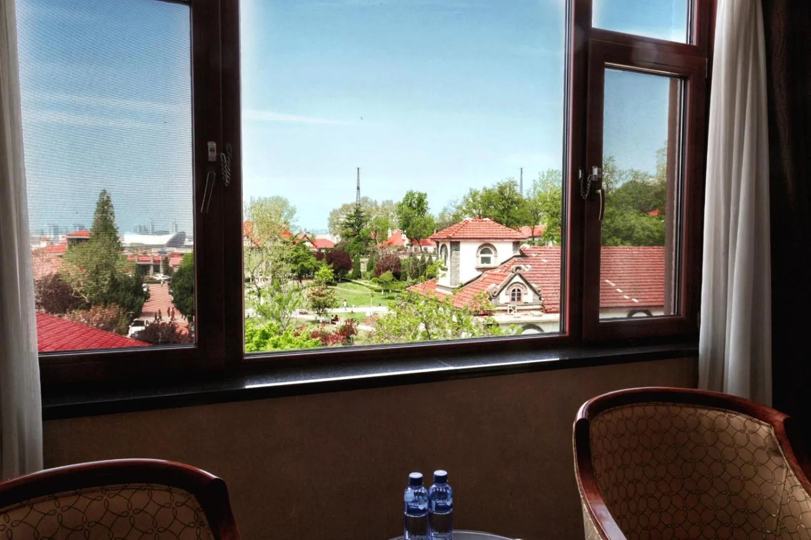 Garden view in Golden Gulf Hotel Yantai