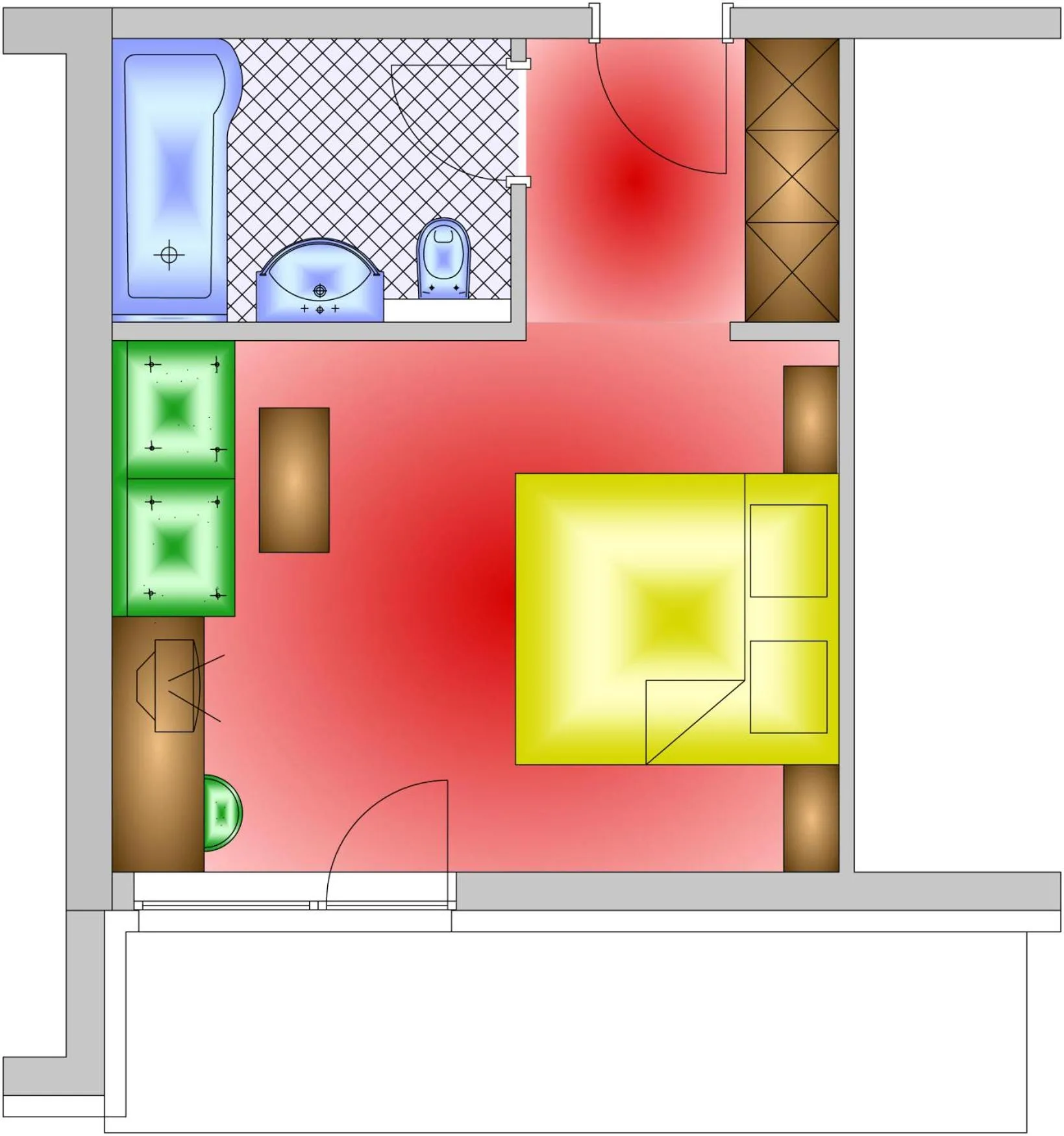 Floor plan in Haus Bergkristall