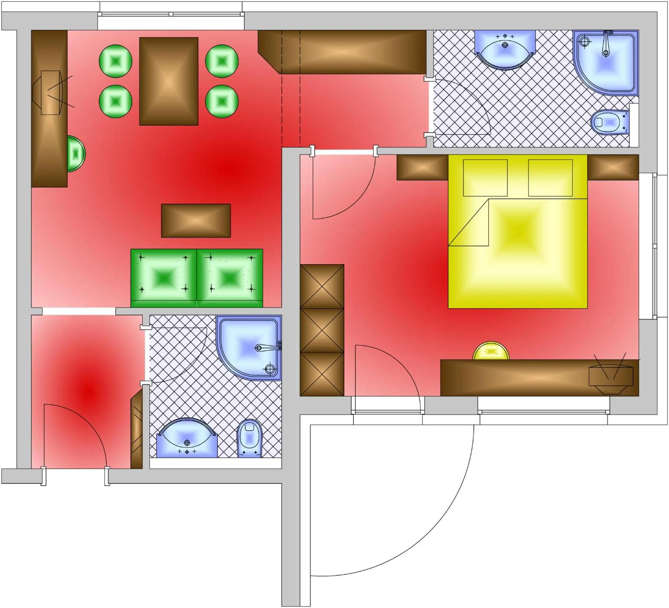 Floor plan in Haus Bergkristall