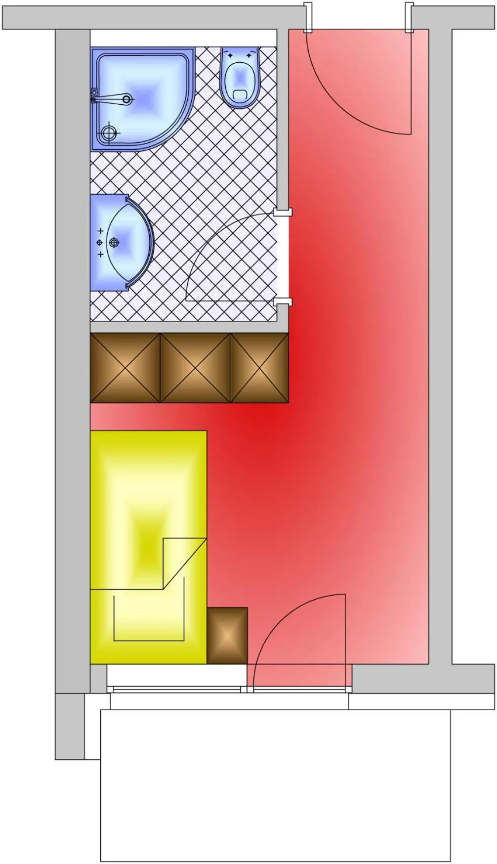 Floor plan in Haus Bergkristall