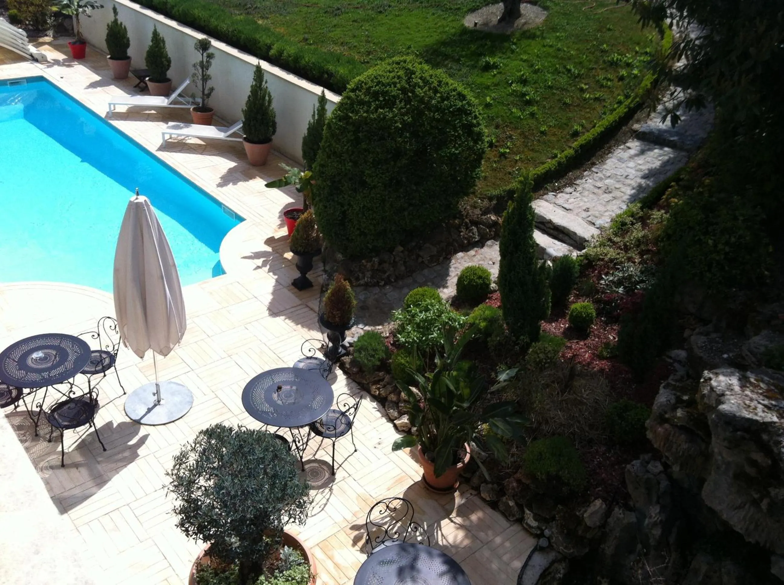 Pool view in Hôtel La Villa Eugene