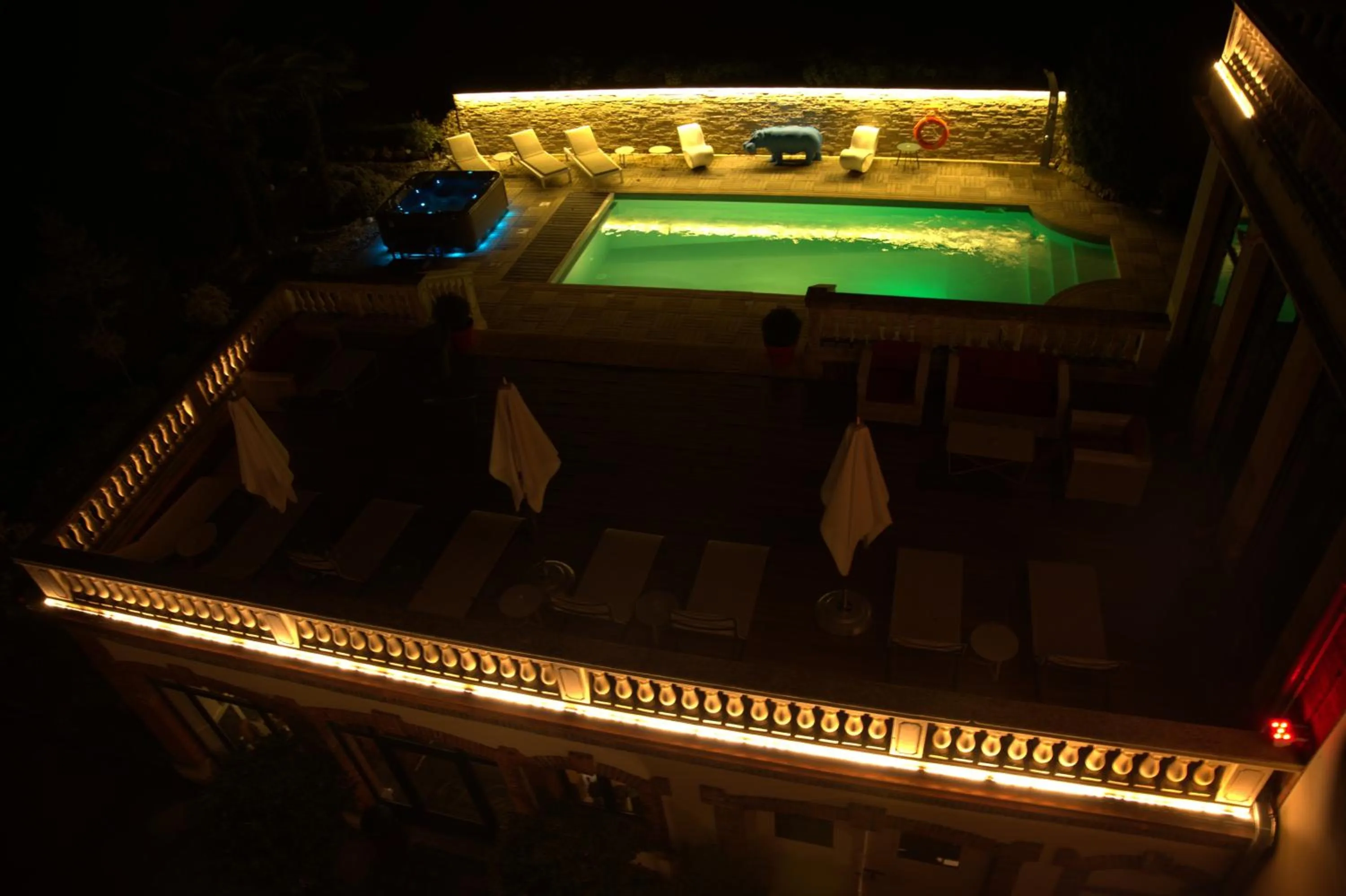 Pool view in Hôtel La Villa Eugene