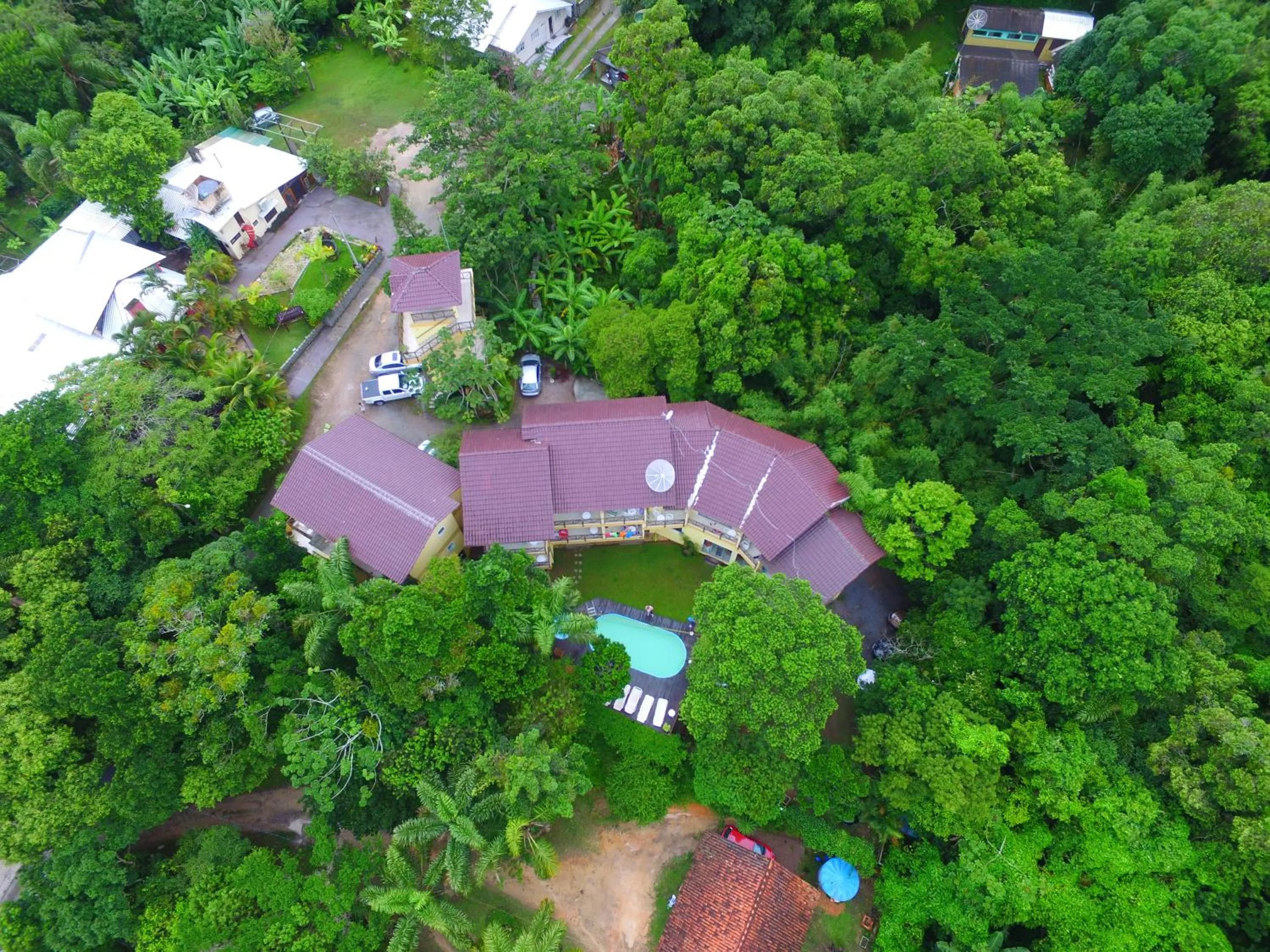 Bird's eye view in Pousada Aquarela de Bombinhas