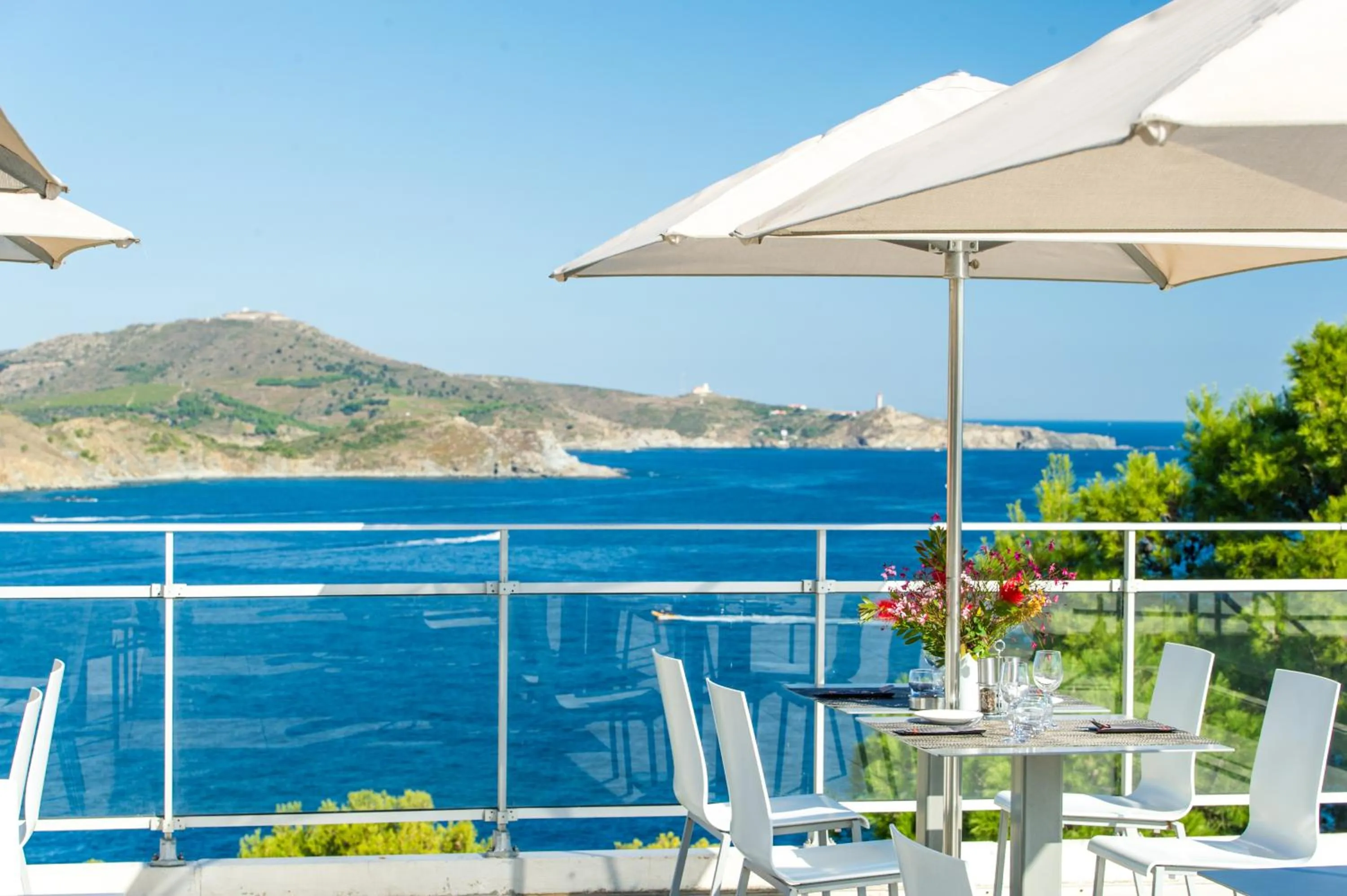 Patio in Côté Thalasso Hôtel & Spa Marin