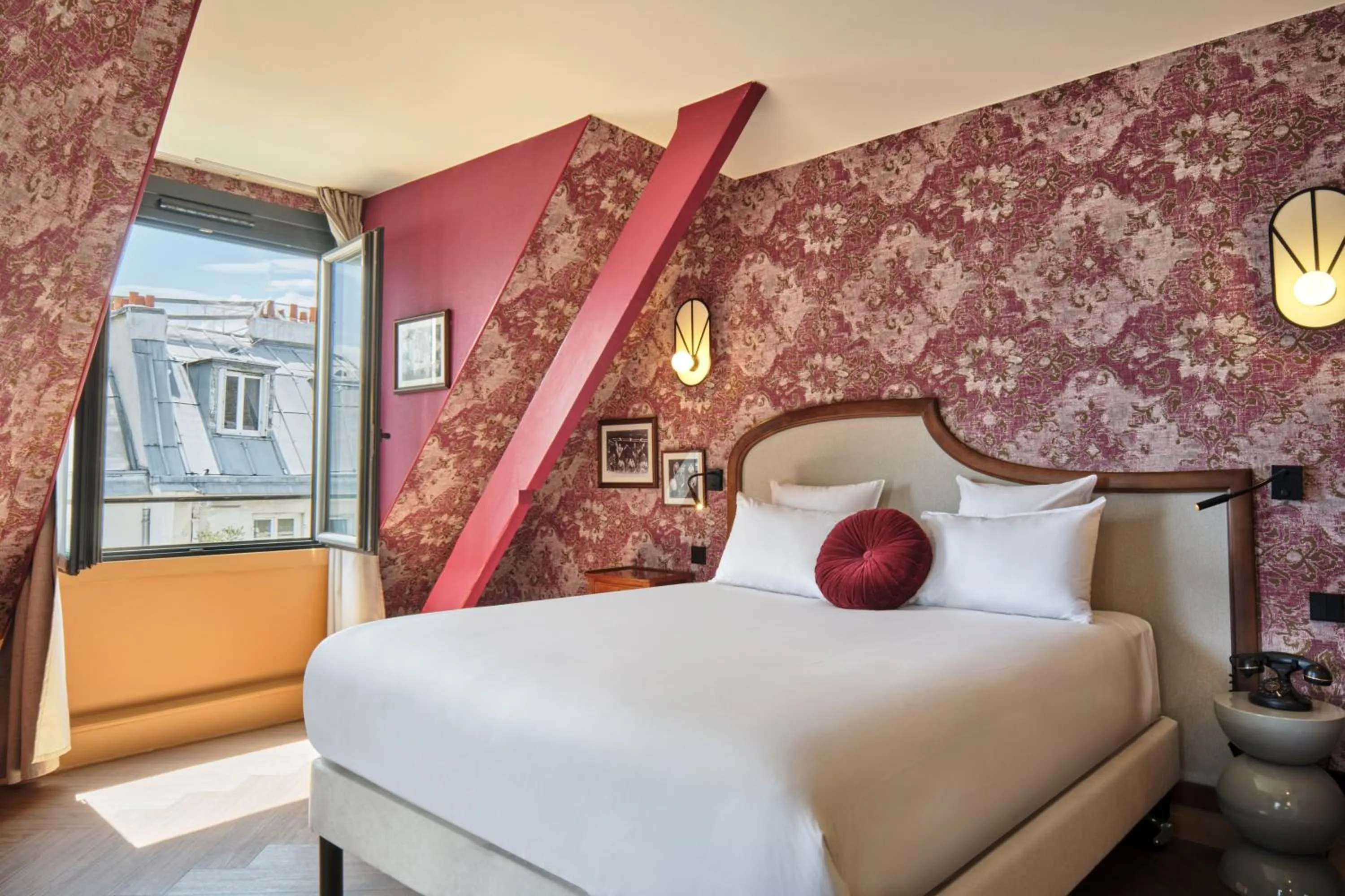 Bedroom, Bed in Hôtel Joséphine by Happyculture