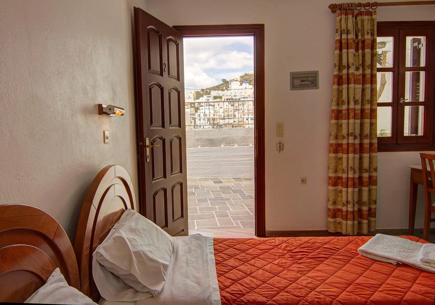 Bedroom, Bed in Hotel Lofos - The Hill