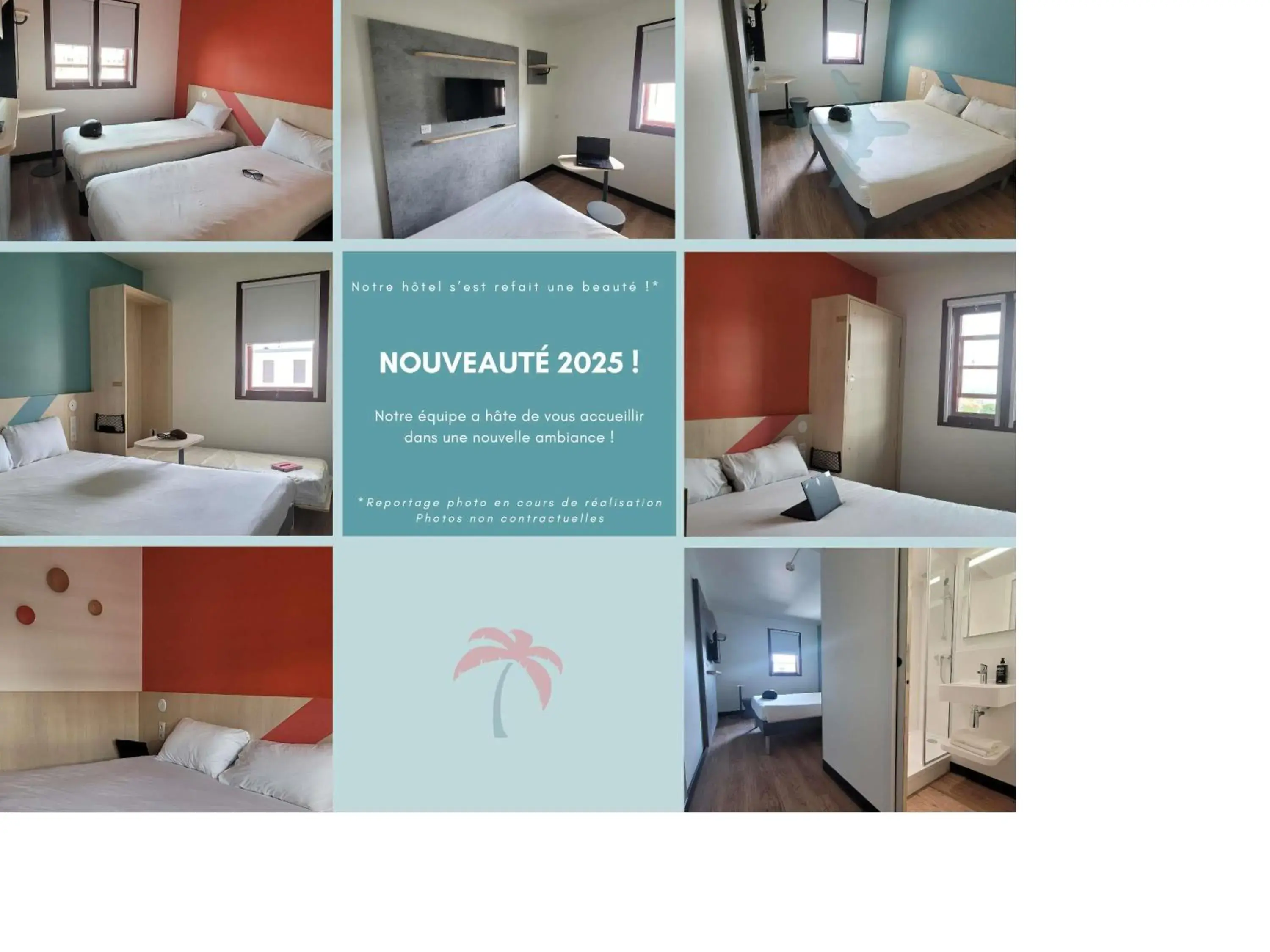 Bedroom, Bed in ibis budget Perpignan Centre Rénové en 2025 Bedroom, Bed in ibis budget Perpignan Centre Rénové en 2025