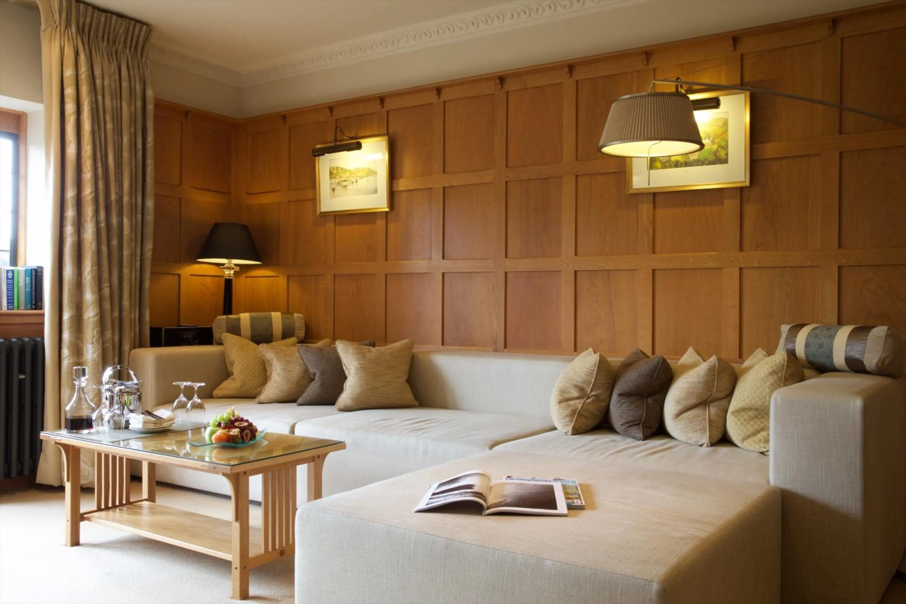 Living room in Gidleigh Park- A Relais & Chateaux Hotel