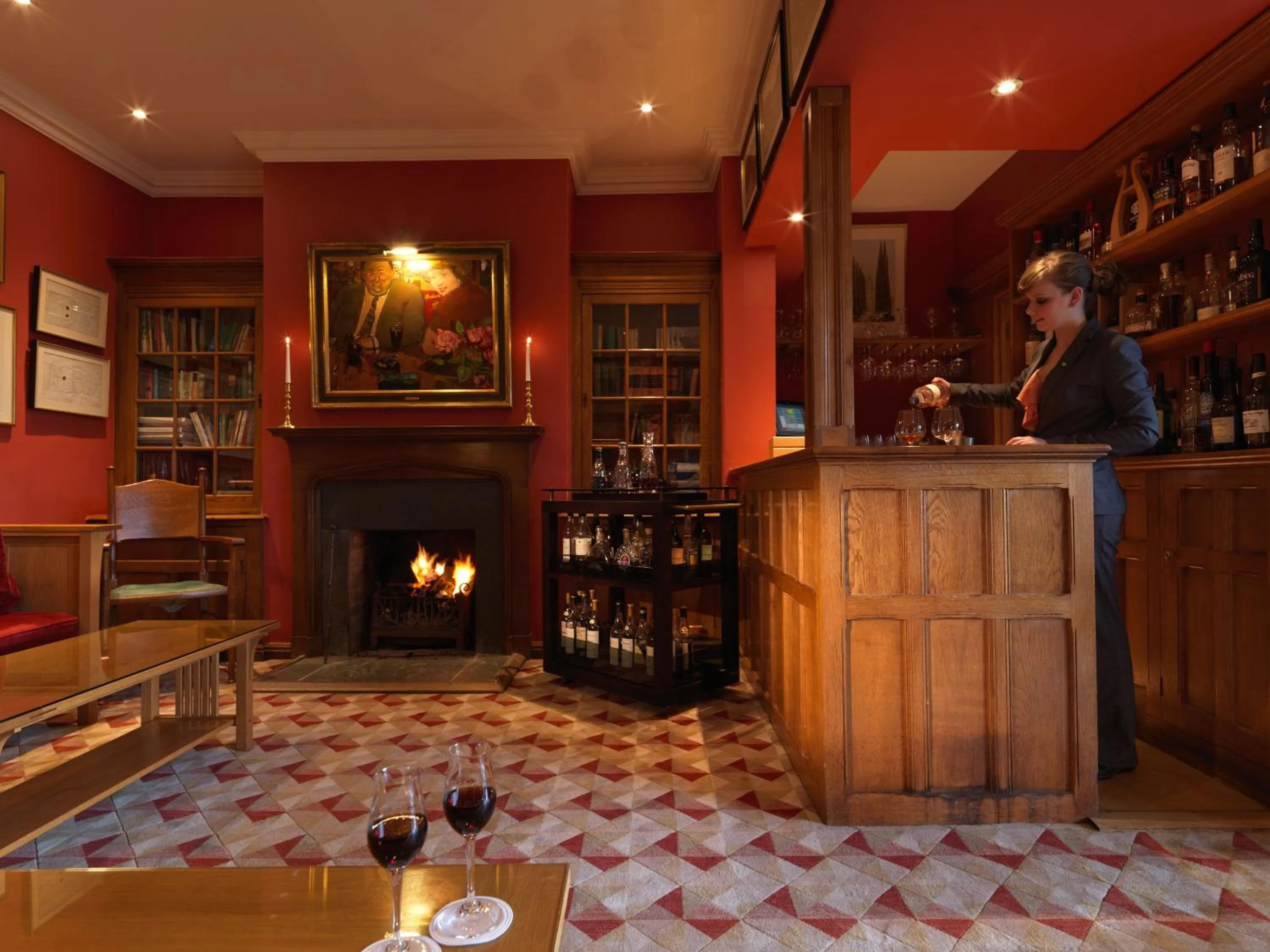 Lounge or bar in Gidleigh Park- A Relais & Chateaux Hotel
