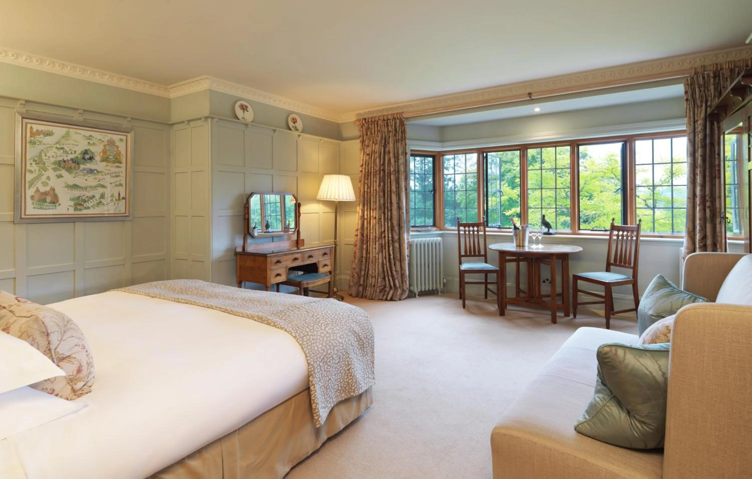 Bedroom, Bed in Gidleigh Park- A Relais & Chateaux Hotel