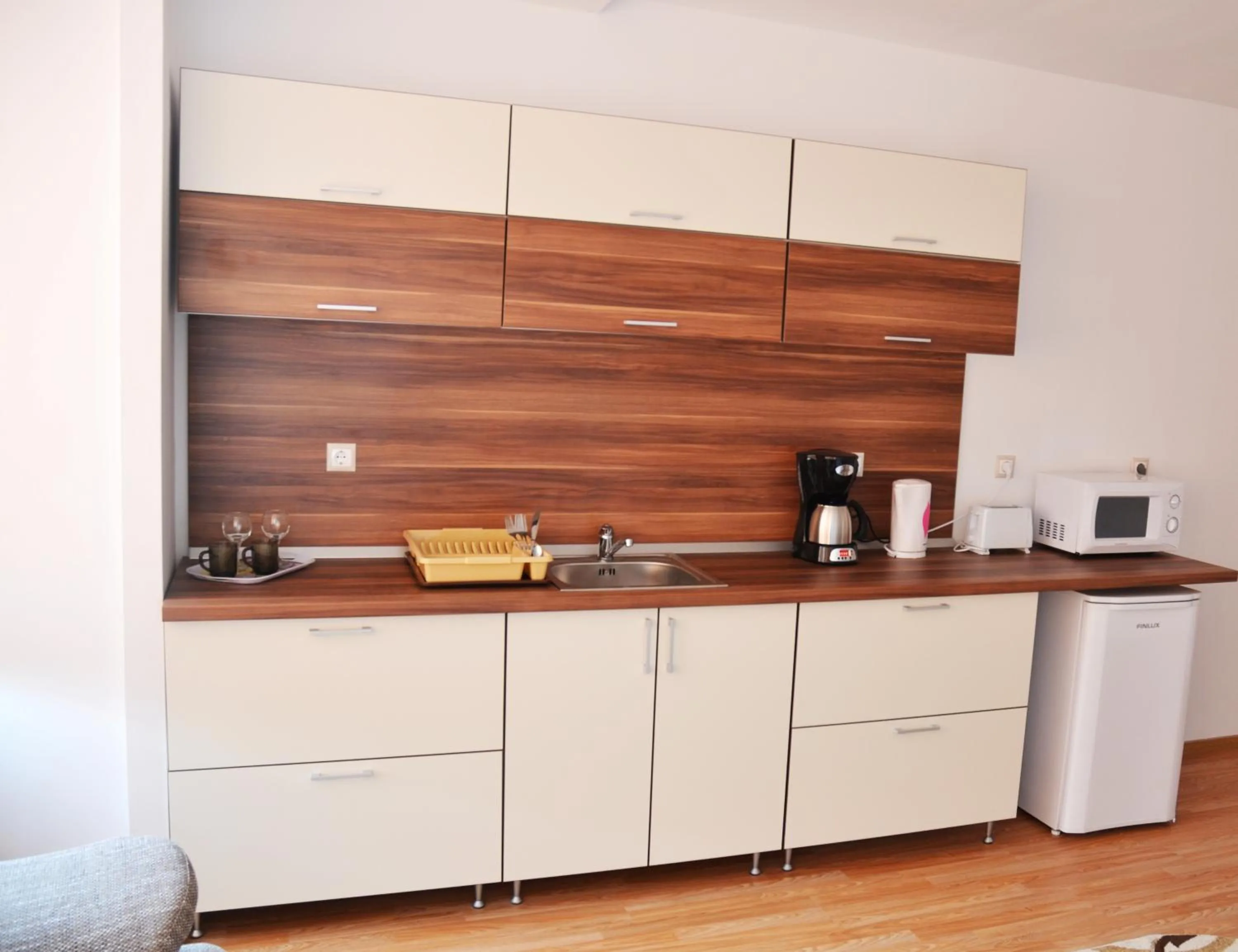 Kitchen or kitchenette in ApartHotel Zorilor