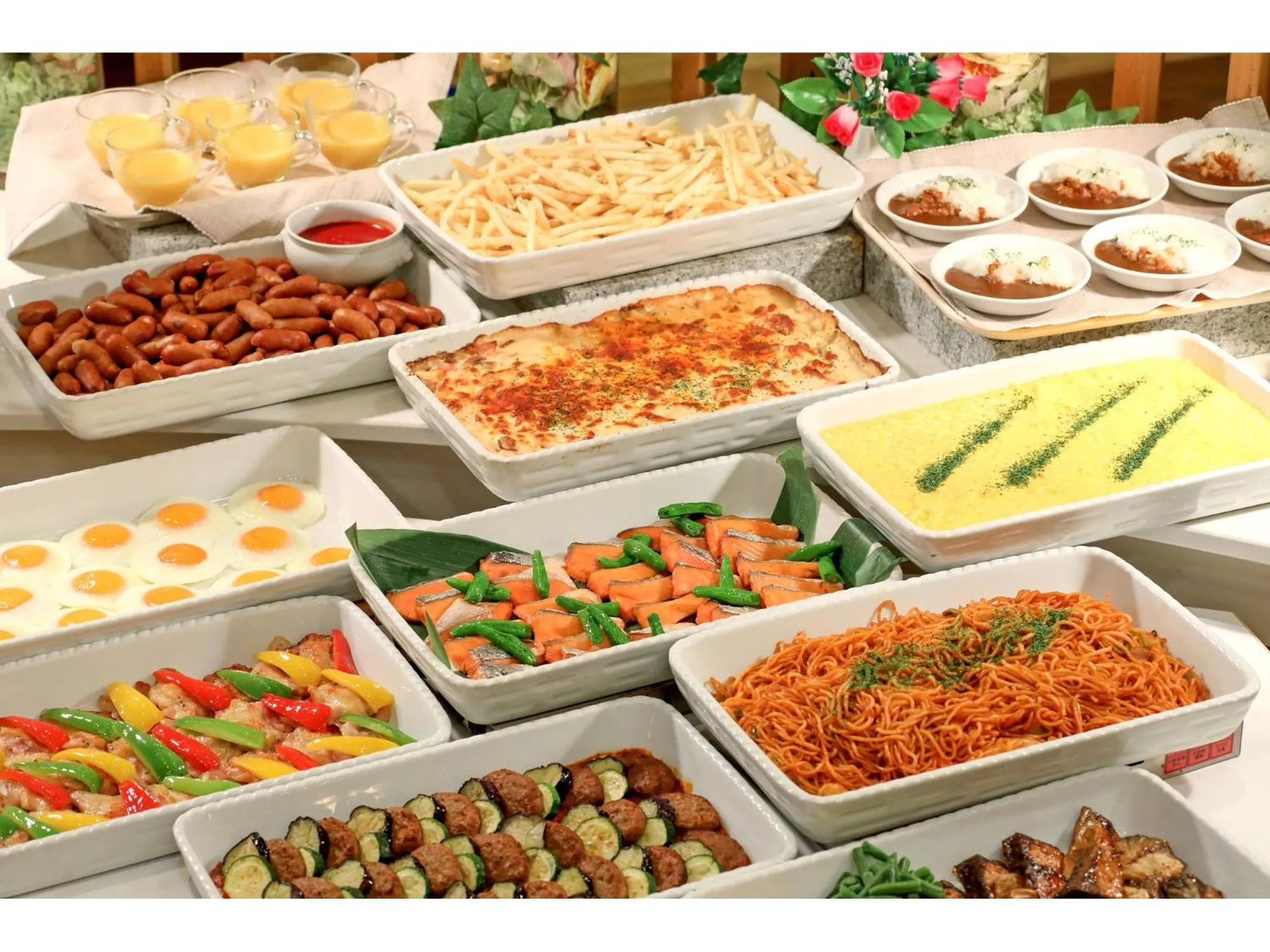 Buffet breakfast in SPA&HOTEL EURASIA MAIHAMA Closed the public Spa area