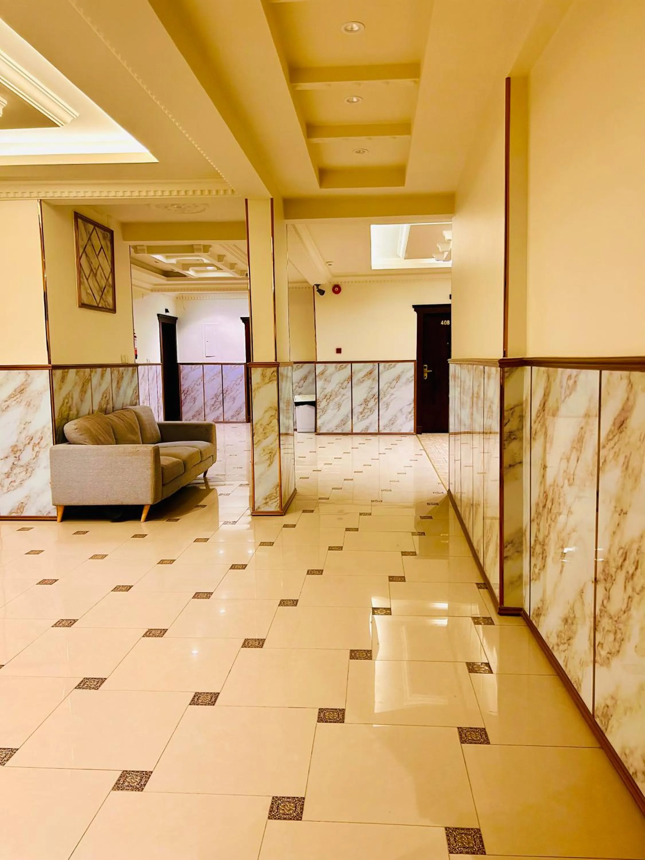 Seating area in Arabian Palm Hotel