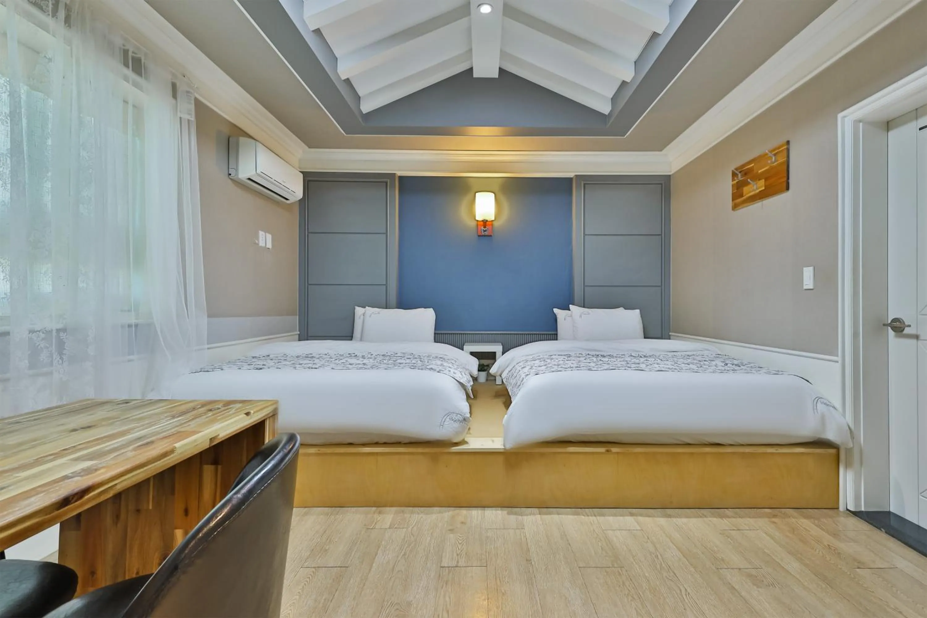 Bed in 히든힐불국사호텔