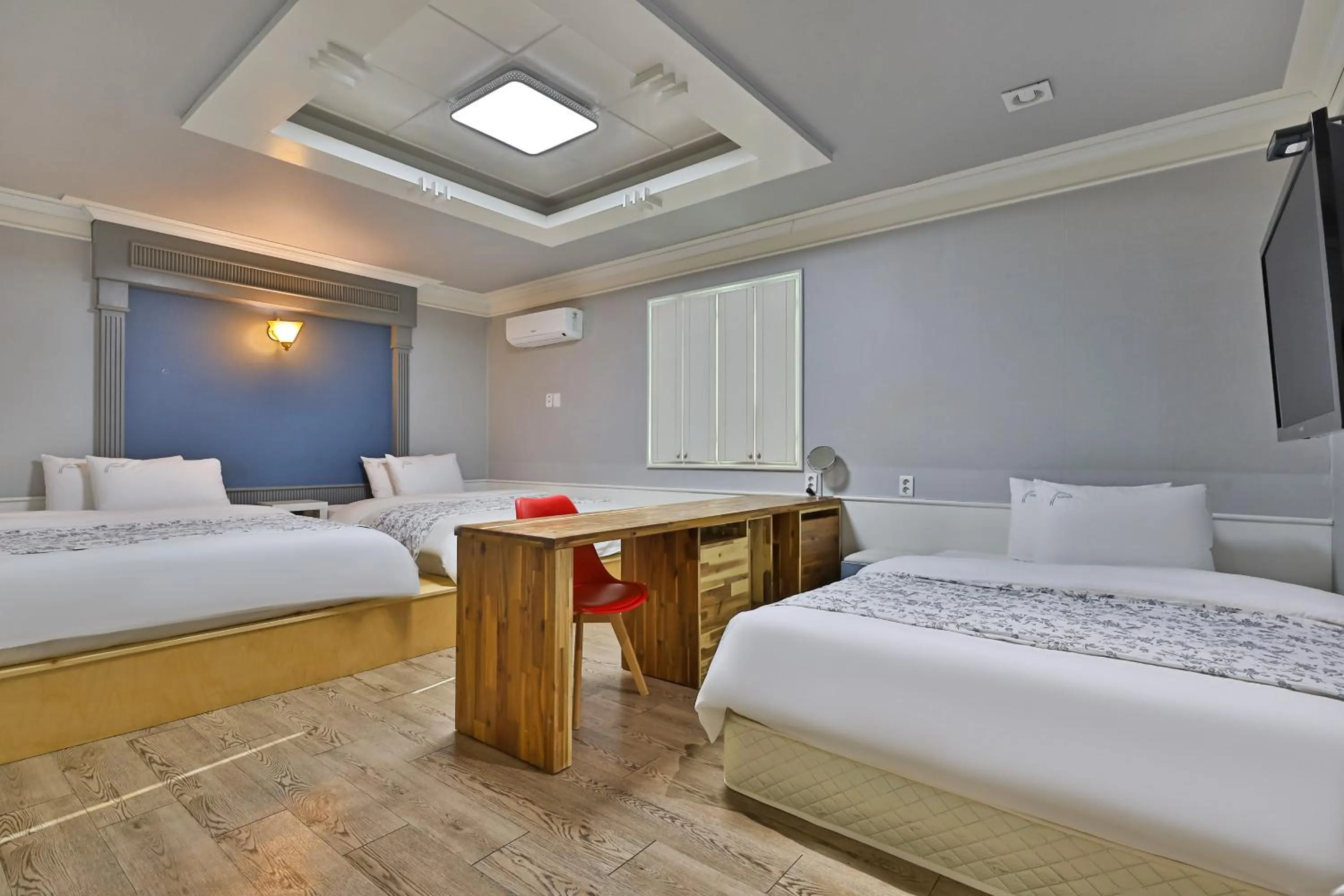 Bed in 히든힐불국사호텔