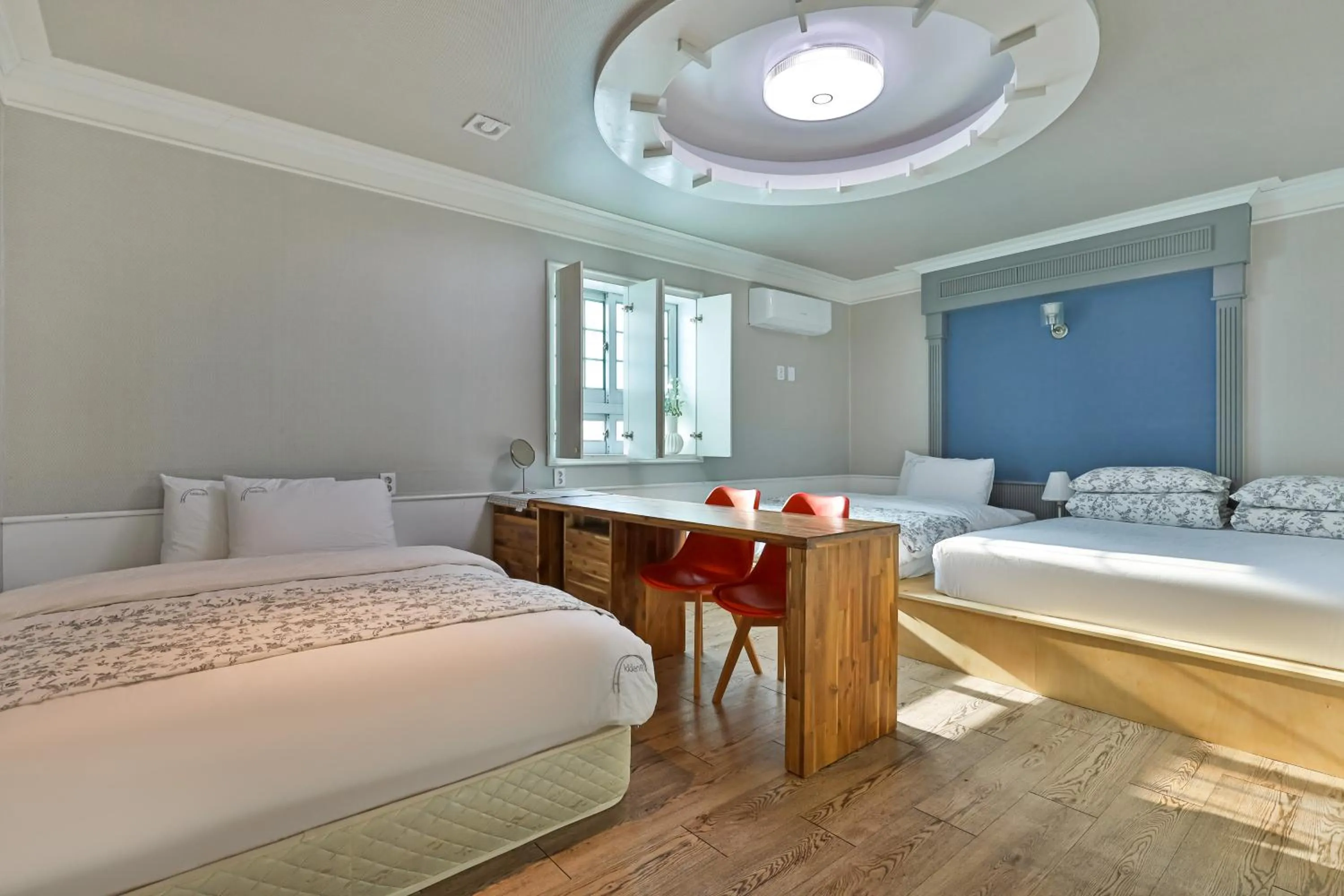 Bed in 히든힐불국사호텔